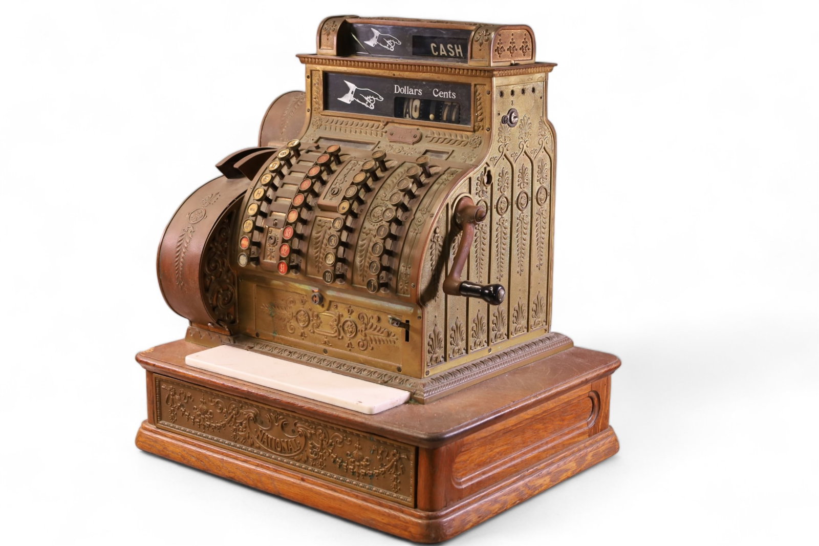 ANTIQUE NATIONAL CASH REGISTER (1 of 6)
