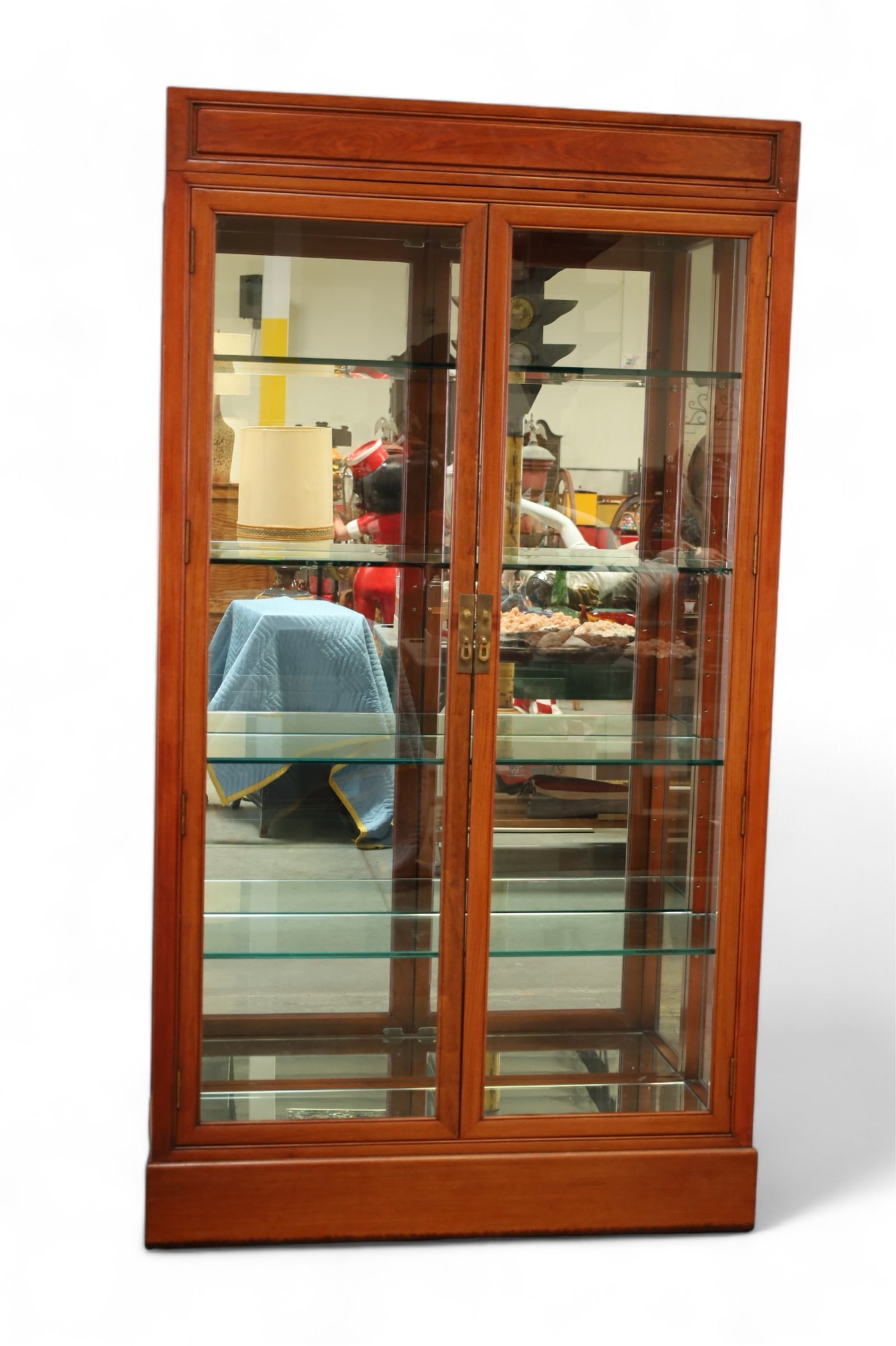 LARGE CHINESE HARDWOOD SHOWCASE (1 of 2)