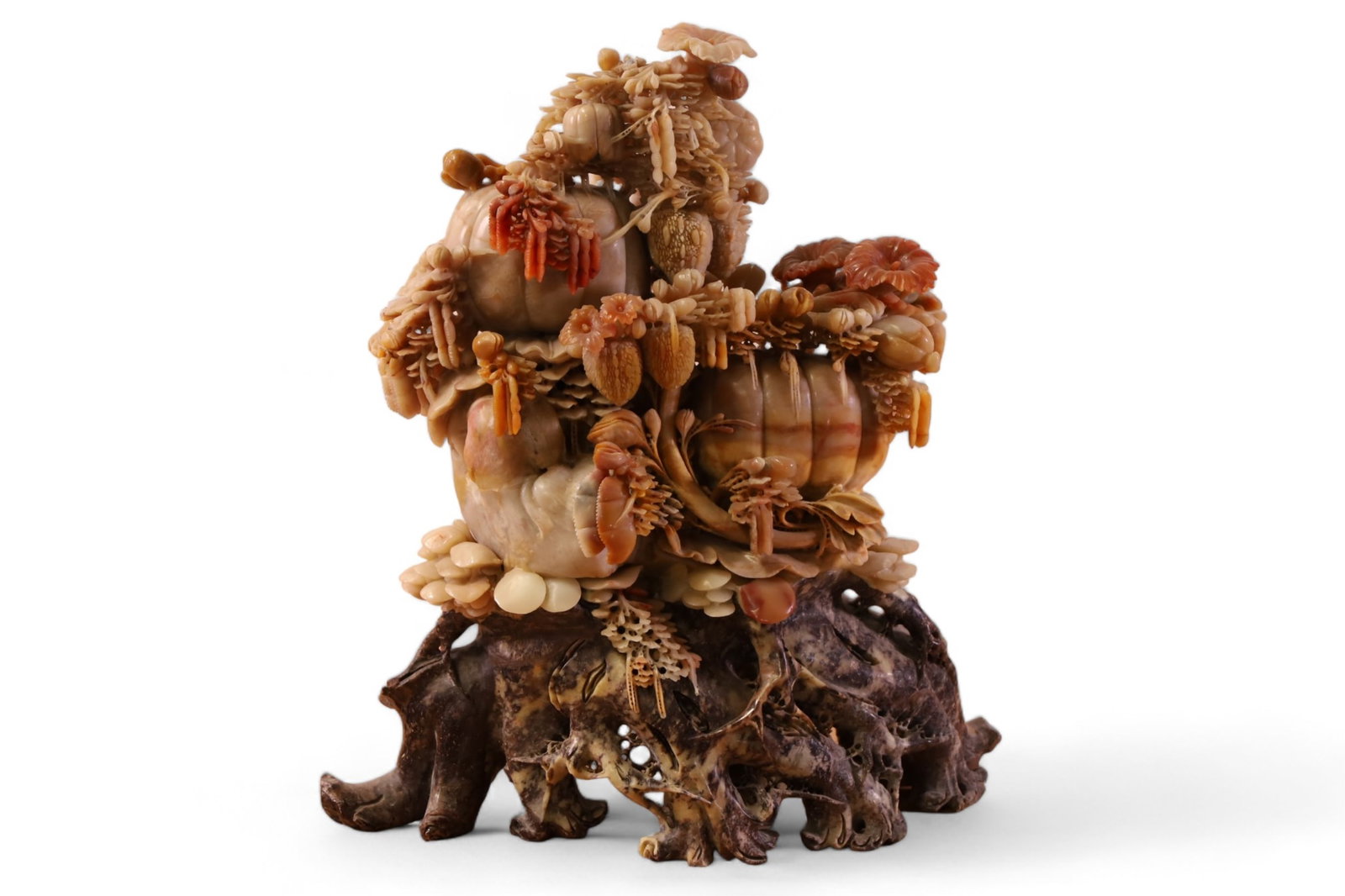 LARGE SOAPSTONE SCULPTURE (1 of 5)