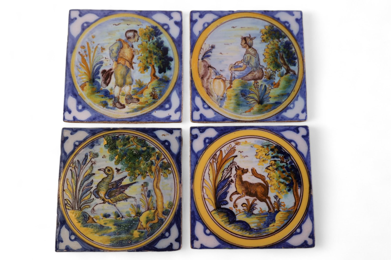 4 HAND PAINTED TILES (1 of 5)