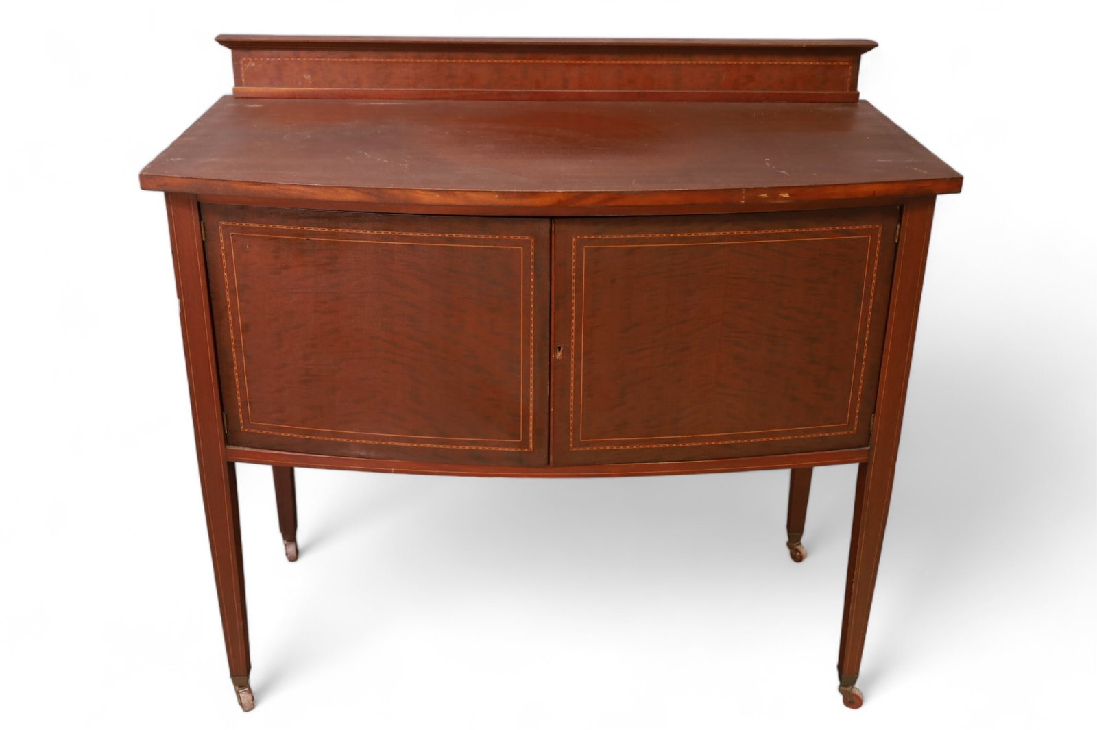 1910'S INLAID MAHOGANY SERVER (1 of 4)