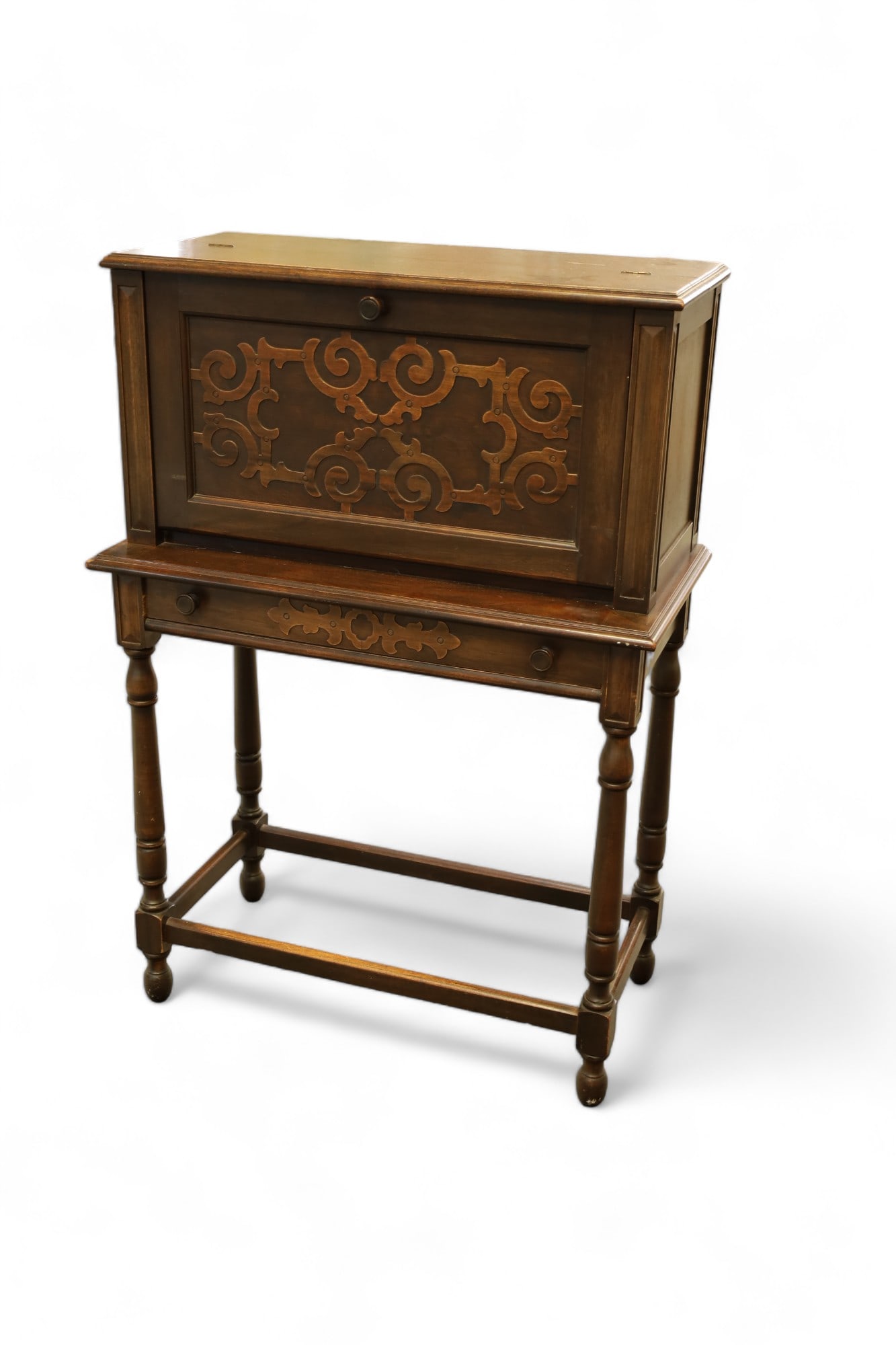 1920'S SPANISH STYLE DROP FRONT DESK (1 of 3)