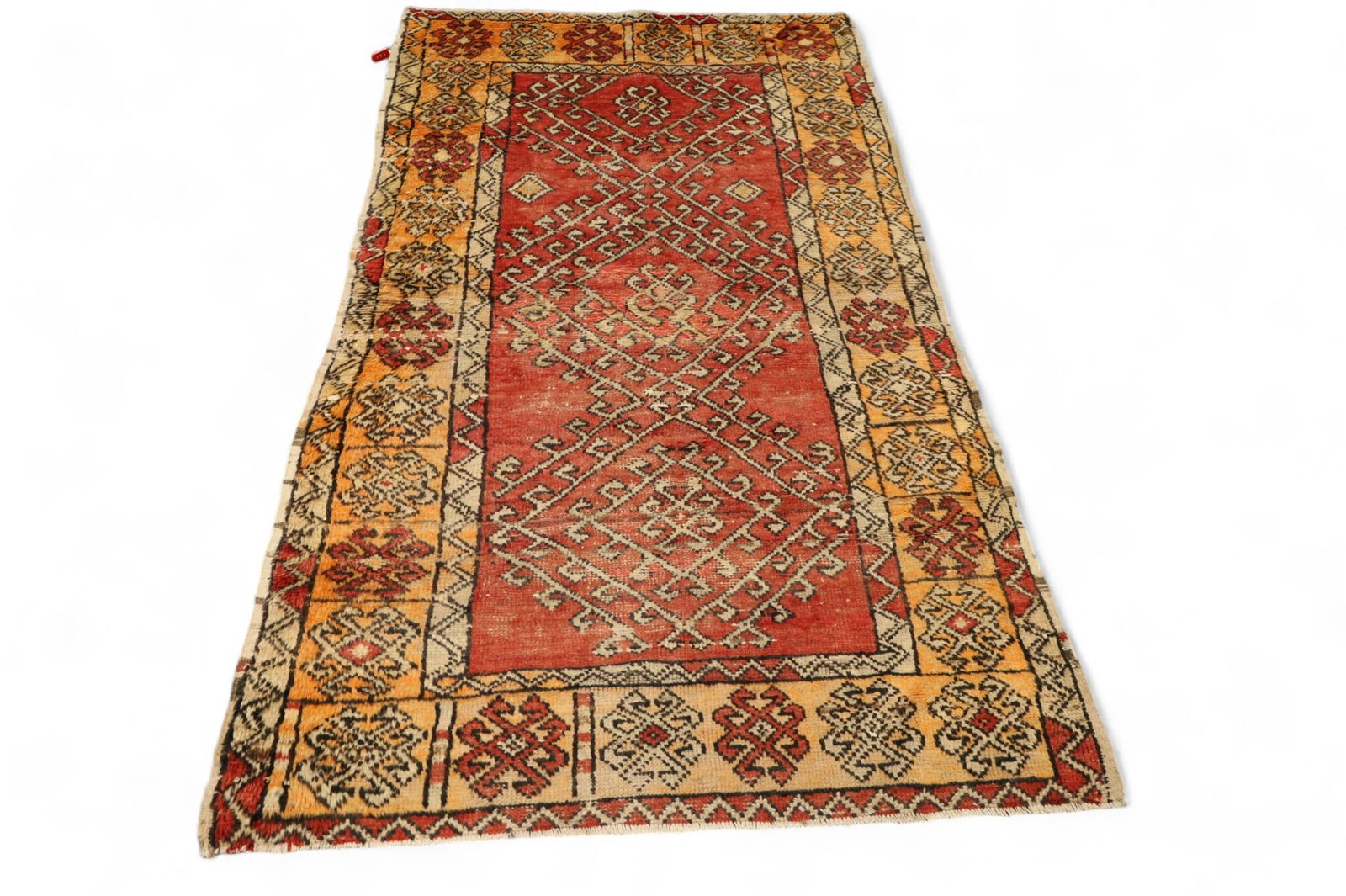 APPROX 3' 4" x 5' 7" HANDMADE WOOL RUG (1 of 4)