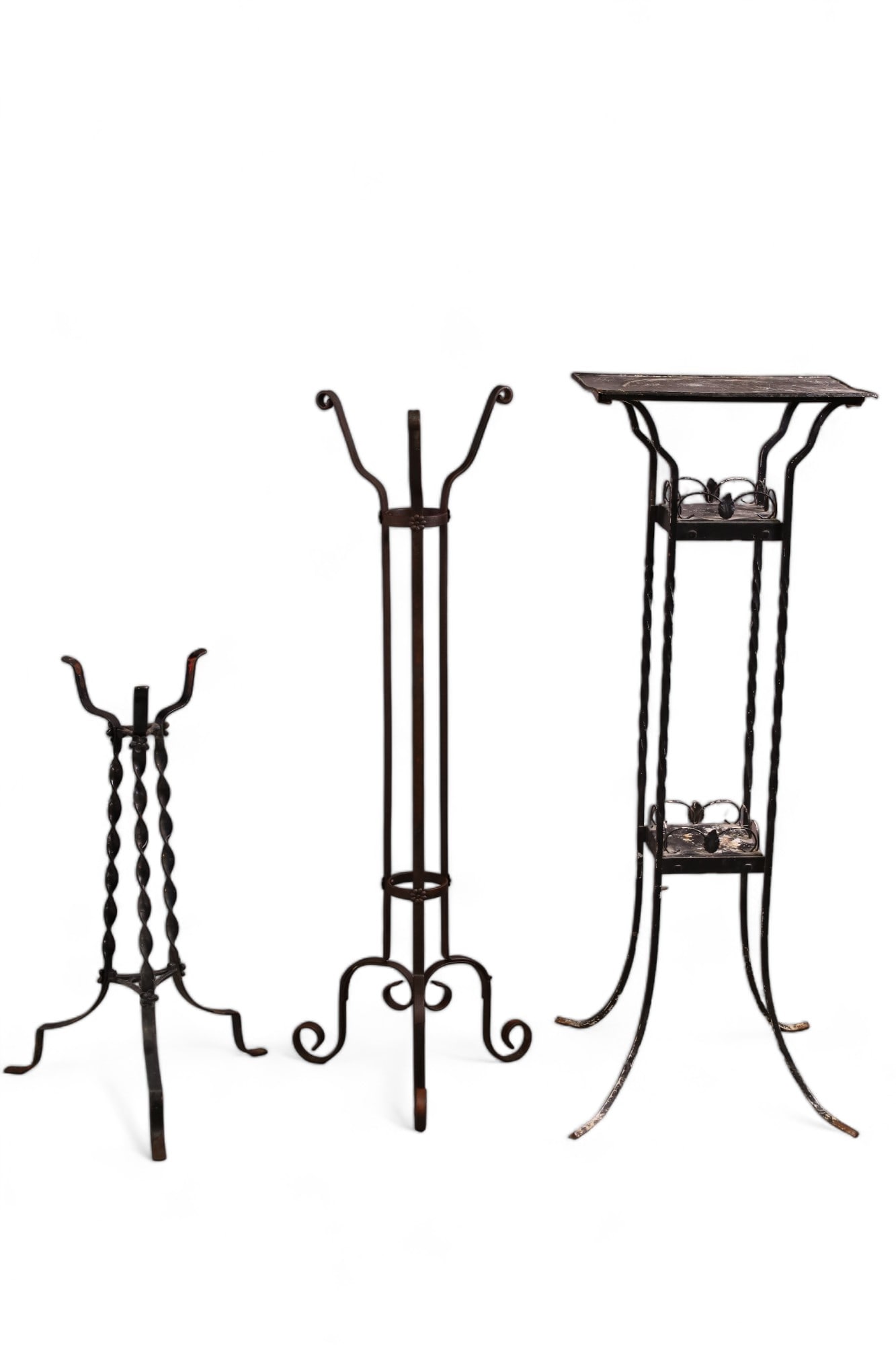 3 METAL & IRON PLANT STANDS (1 of 4)