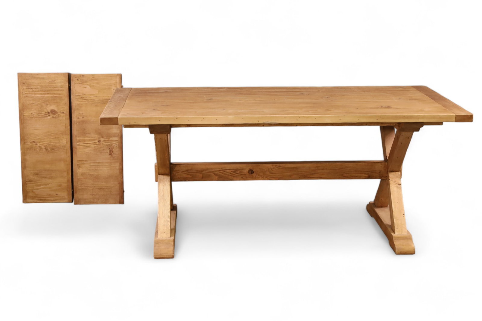 PINE TRESTLE TABLE W/ 2 LEAVES (1 of 2)