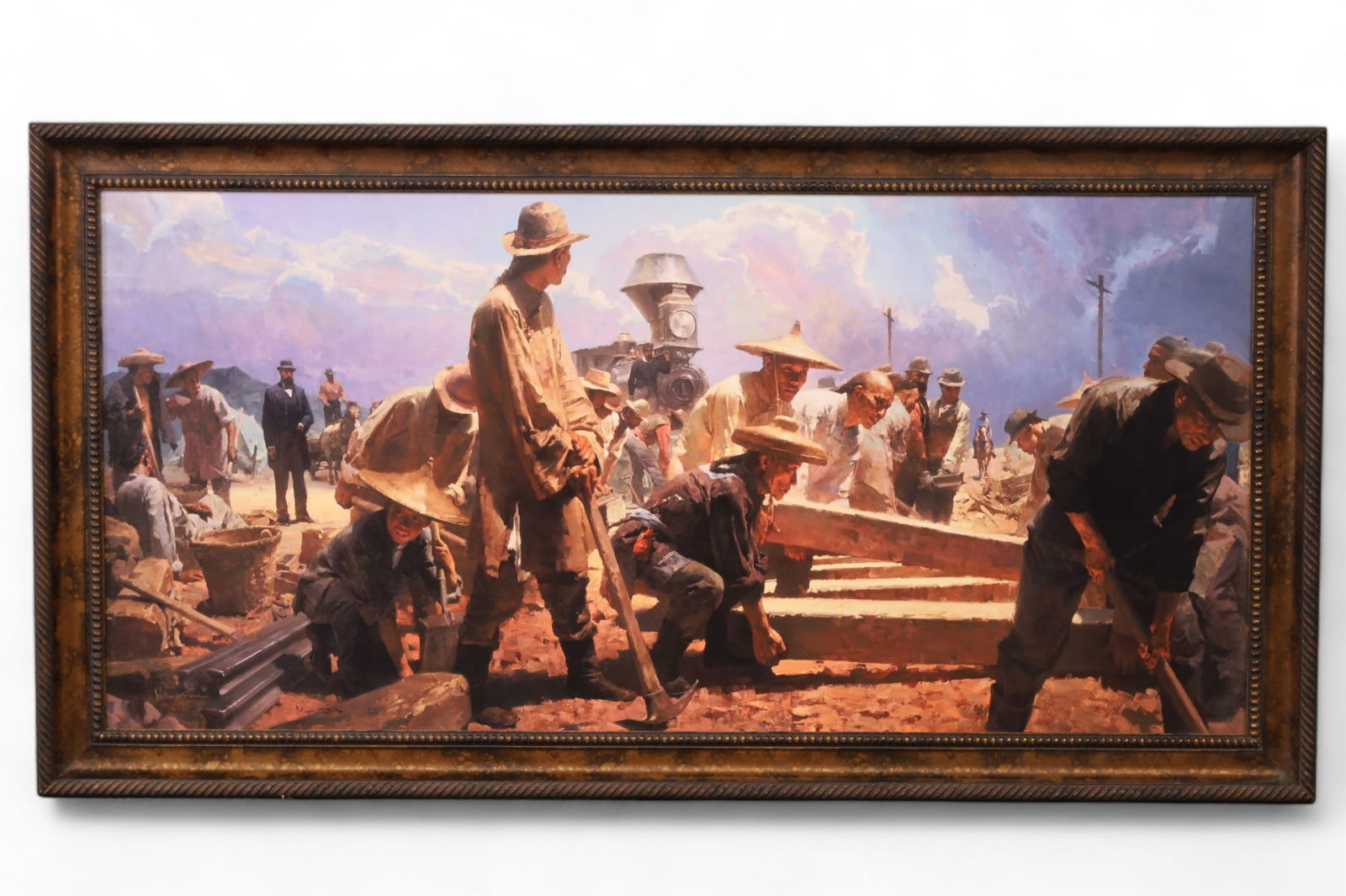 MIAN SITU GICLEE: SIGNED IN LOWER LEFT BY ARTIST, PROOF 6/7. 69 1/2" x 37" IN FRAME