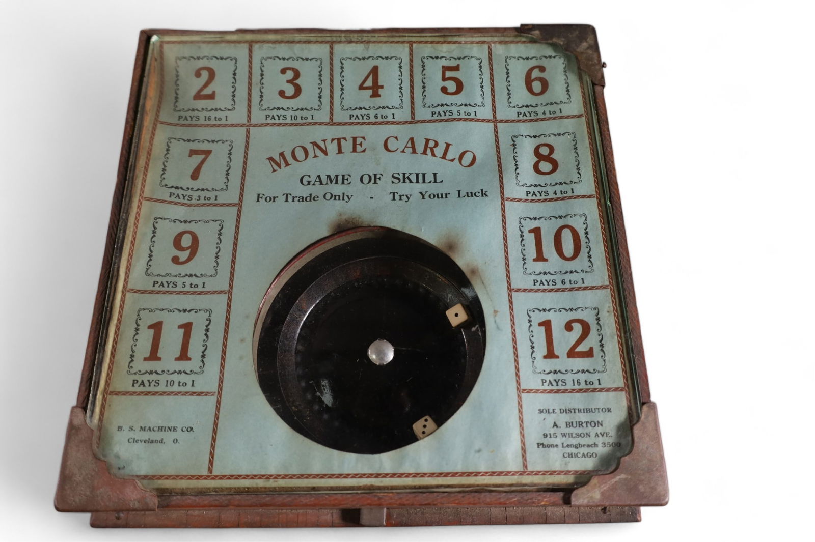 ANTIQUE MONTE CARLO TRADE STIMULATOR (1 of 3)