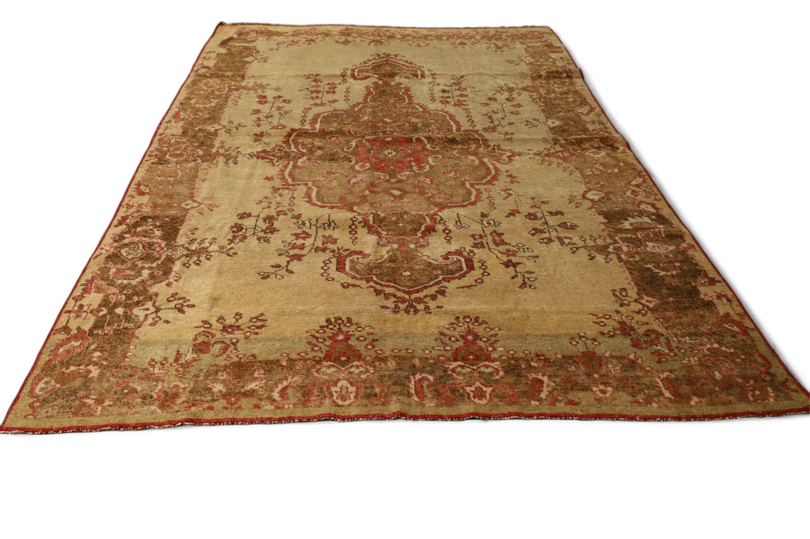 APPROX 7' 6" x 10' 8" HANDMADE WOOL RUG (1 of 4)