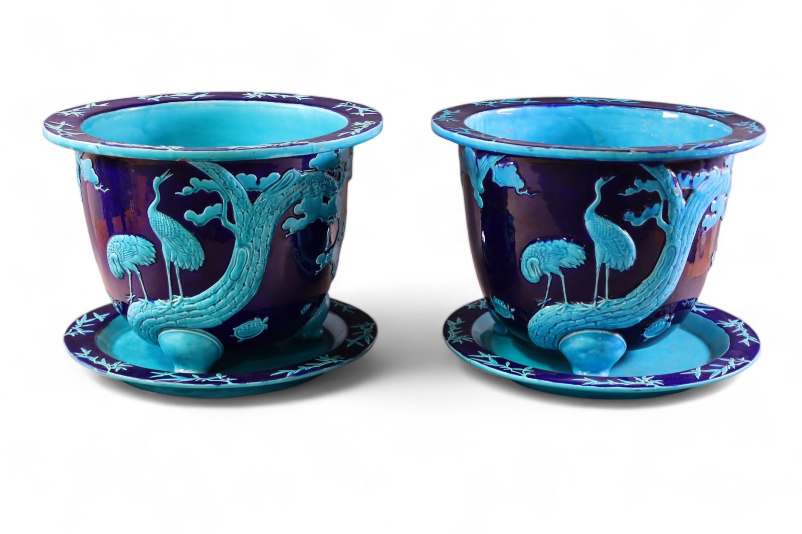 PAIR OF CHRISTOPHER DRESSER FOR MINTON JARDINIERES (1 of 8)