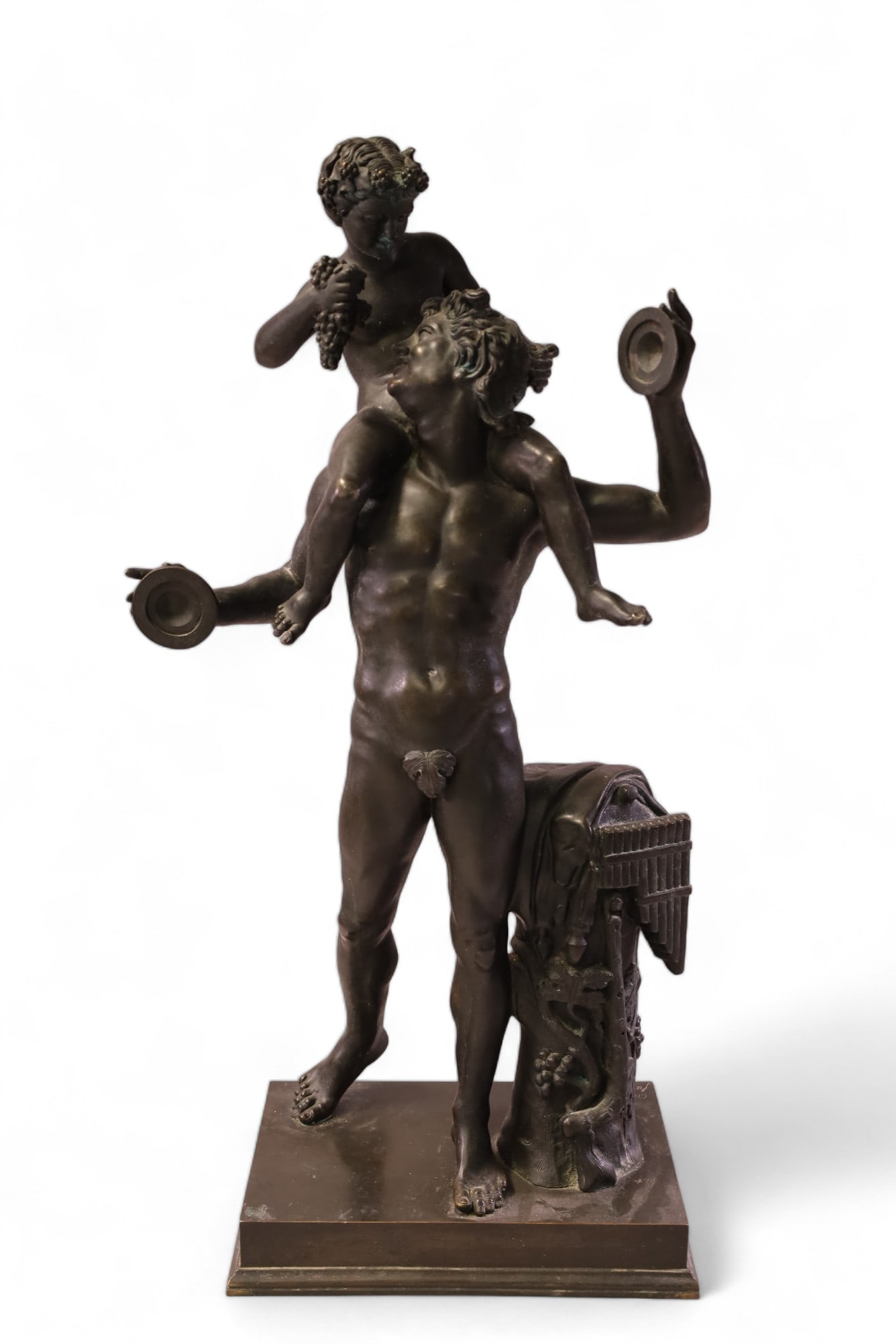 LARGE GRAND TOUR BRONZE OF A SATYR (1 of 4)