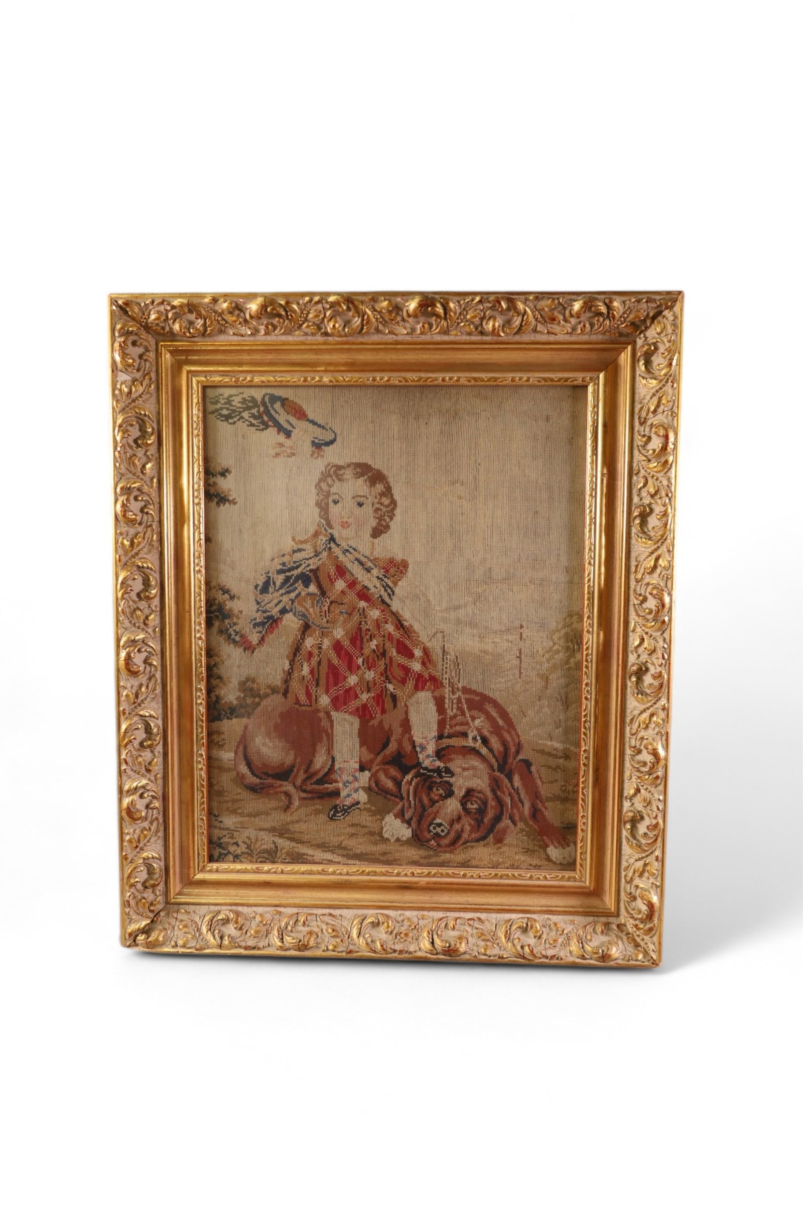 FRAMED VICTORIAN NEEDLEPOINT (1 of 2)