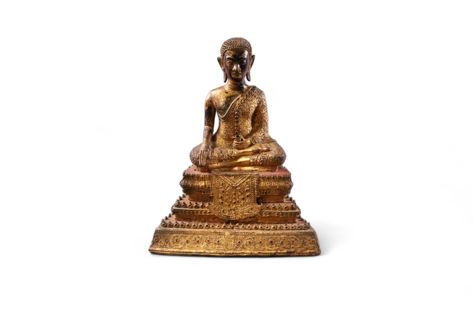THAI MONK BRONZE FIGURE (1 of 4)