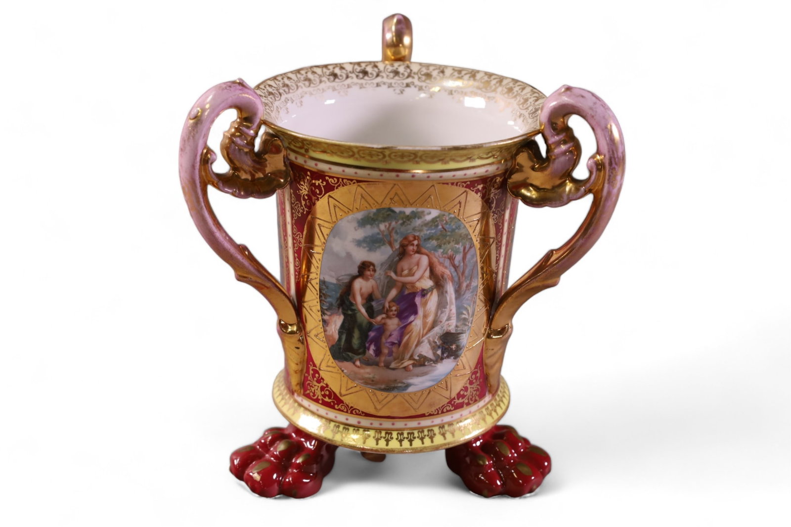 ROYAL VIENNA FOOTED VASE (1 of 4)