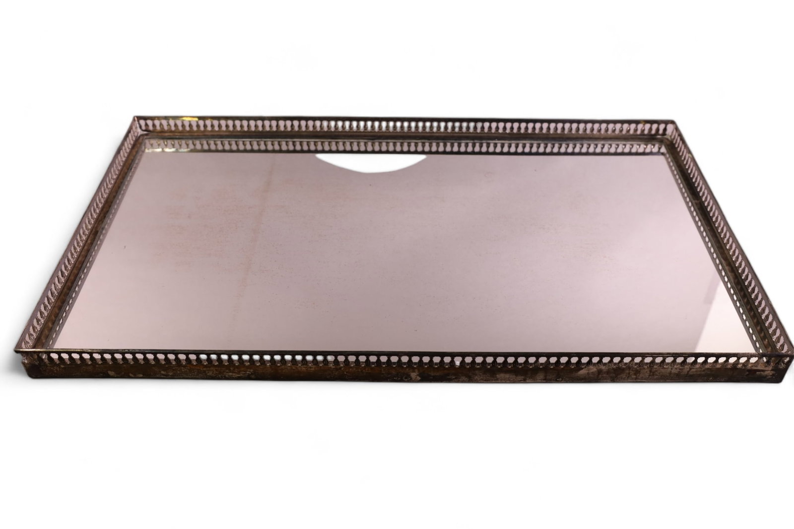 LARGE SILVERPLATE PLATEAU MIRROR (1 of 3)