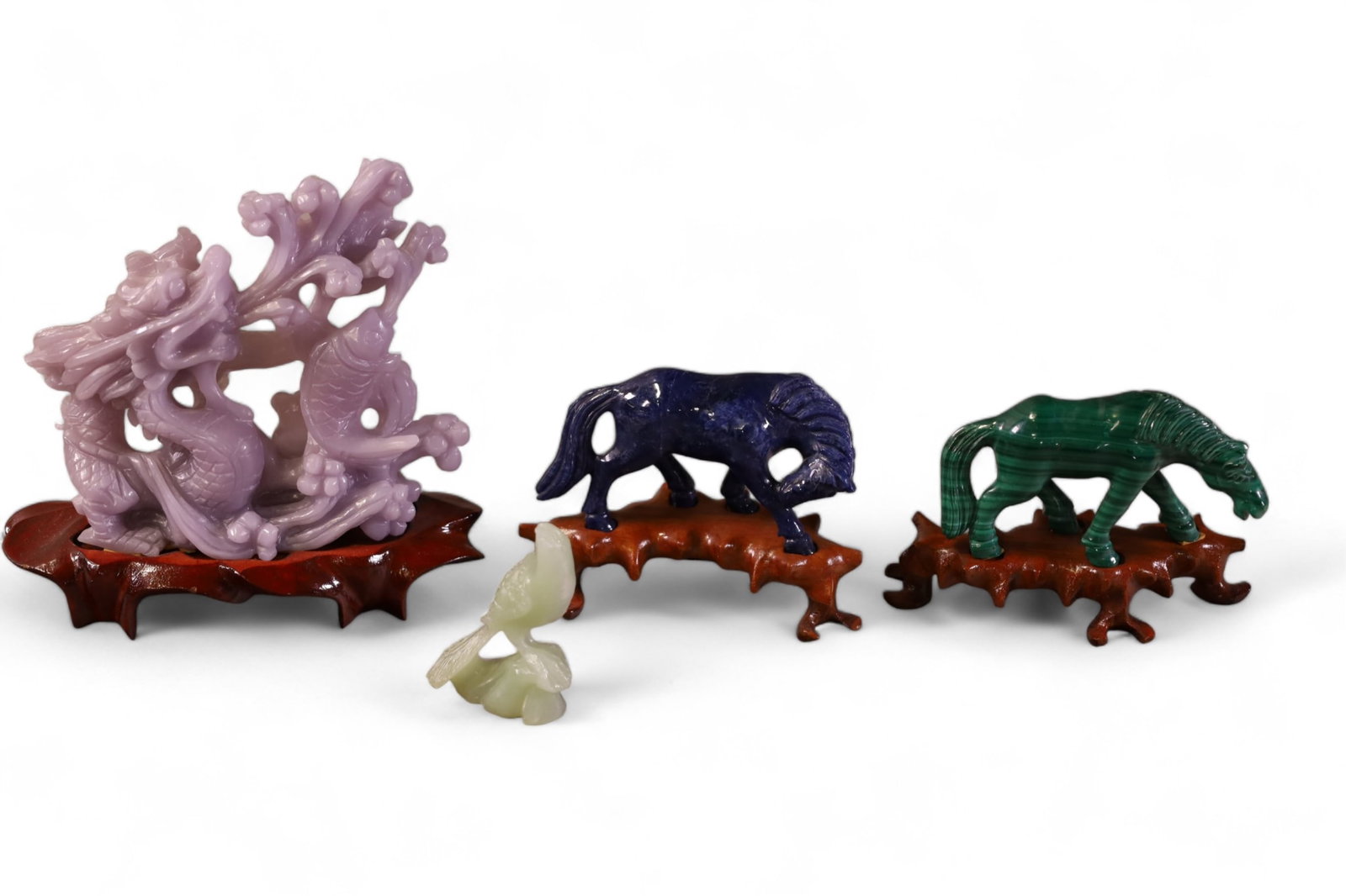 4 ASIAN STONE ANIMAL CARVINGS (1 of 5)