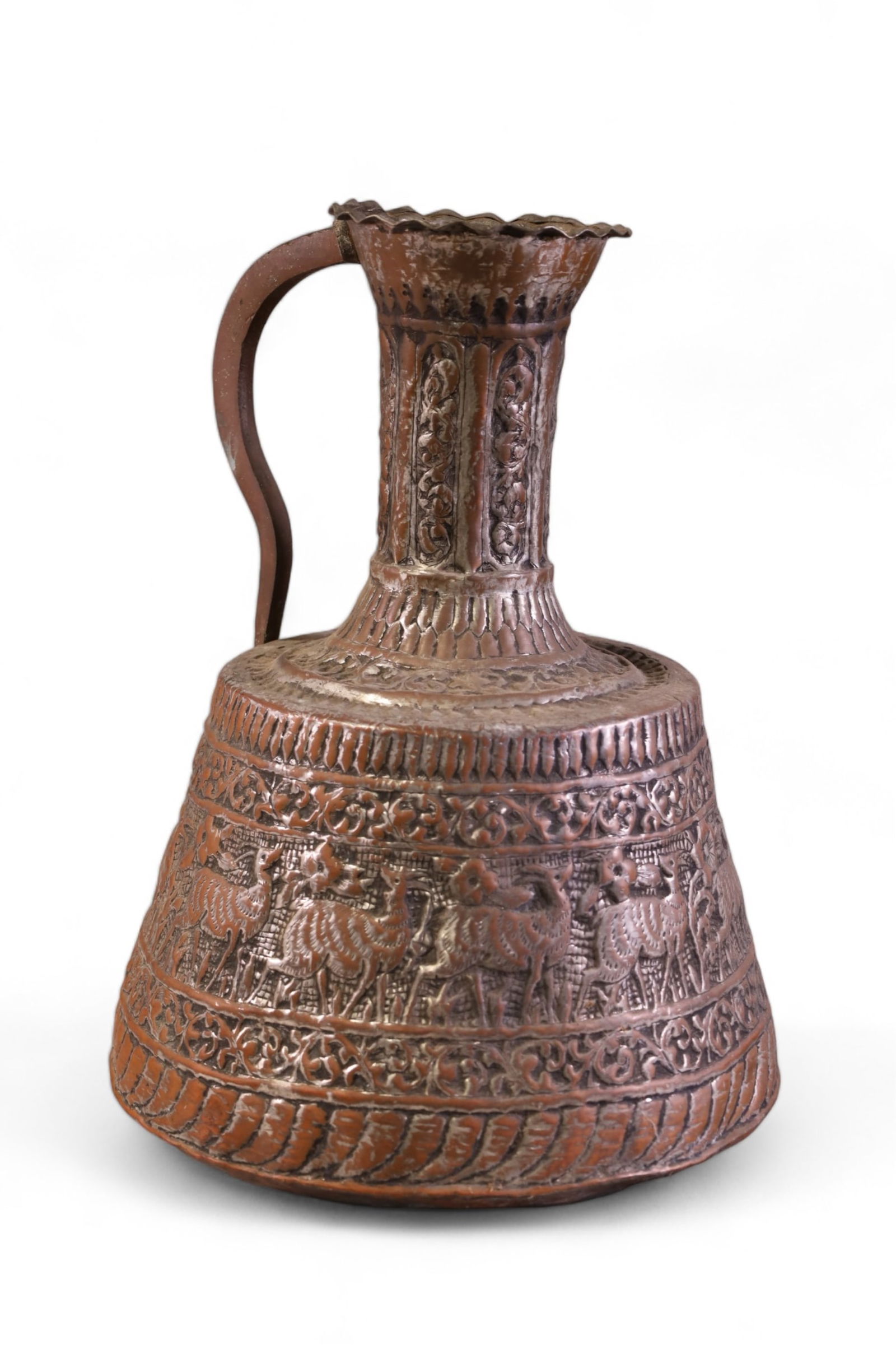 LARGE PERSIAN METAL PITCHER (1 of 3)