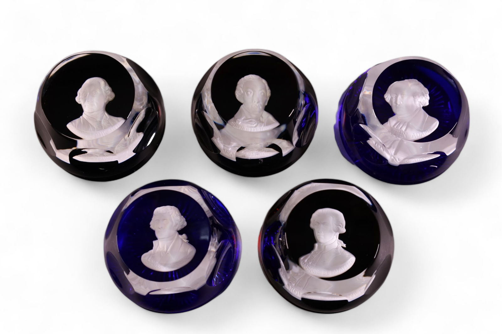 5 BACCARAT PAPERWEIGHTS (1 of 6)