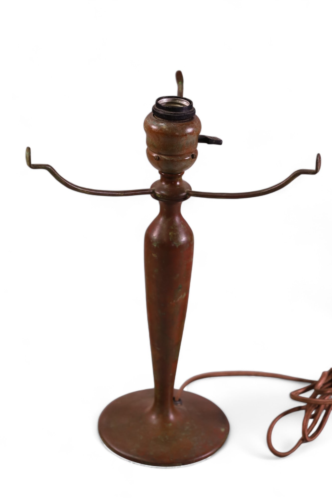 ANTIQUE BRONZE LAMP BASE (1 of 2)