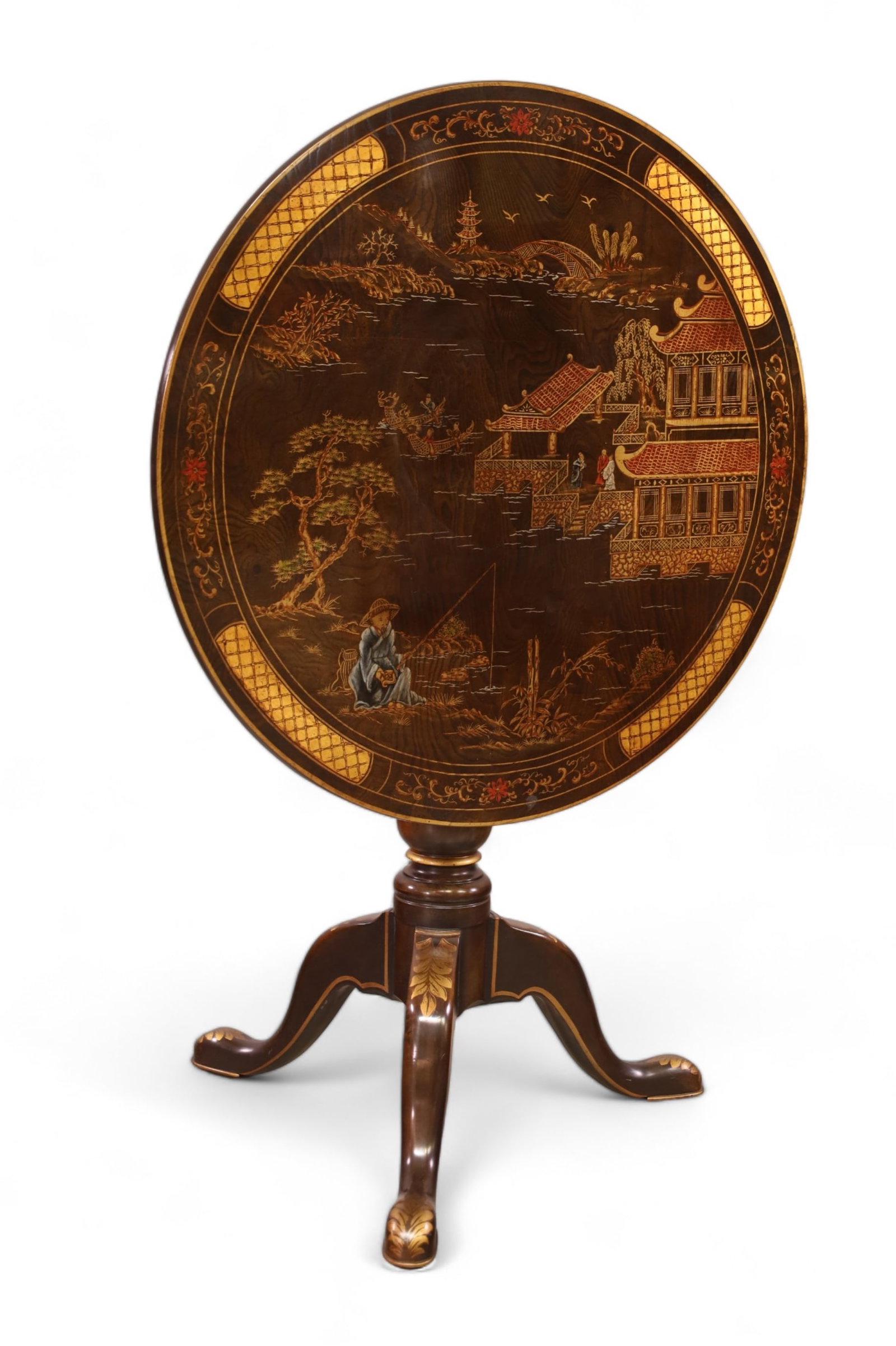 HENREDON TILT TOP SIDE TABLE (1 of 3)