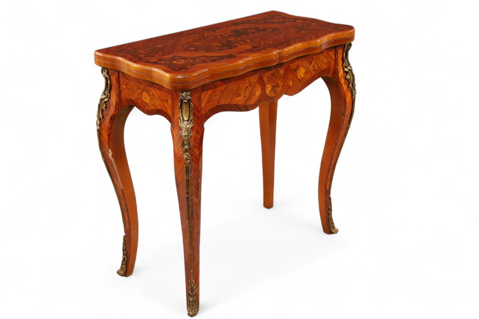 ITALIAN INLAID FLIP TOP GAME TABLE (1 of 5)