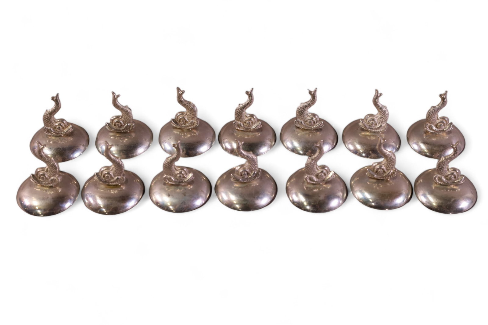 SET OF 12 STERLING PLACE CARD HOLDERS (1 of 3)