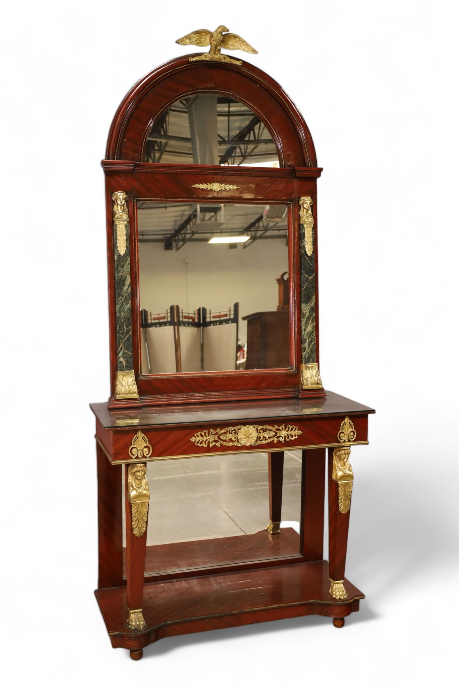 FRENCH EMPIRE STYLE CONSOLE & MIRROR (1 of 3)