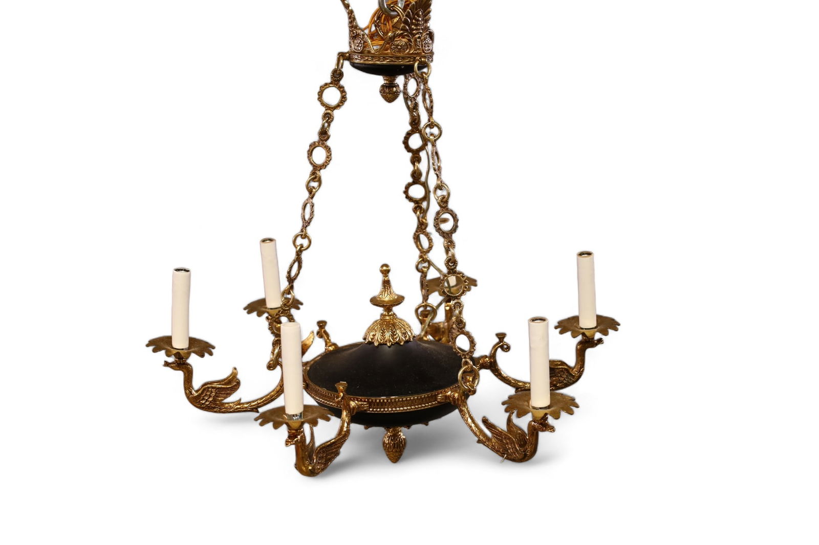 FRENCH GILT BRONZE HANGING LIGHT (1 of 3)