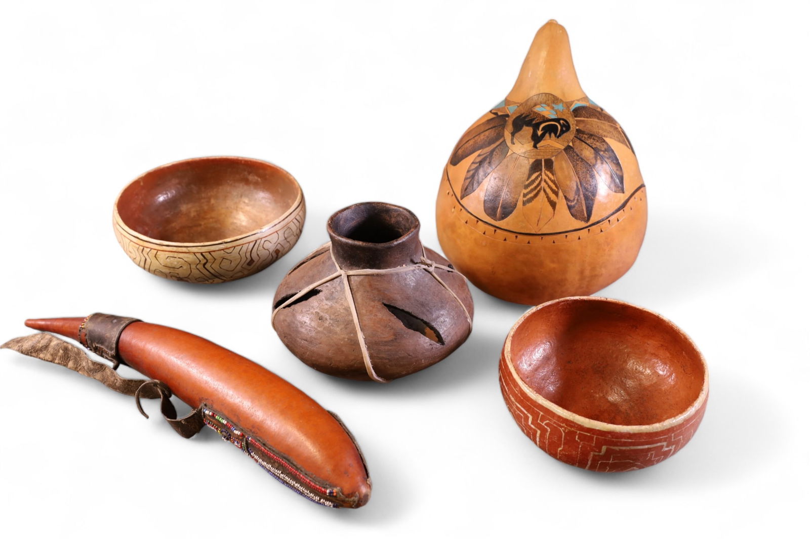 LOT OF 5 NATIVE AMERICAN STYLE ITEMS (1 of 5)