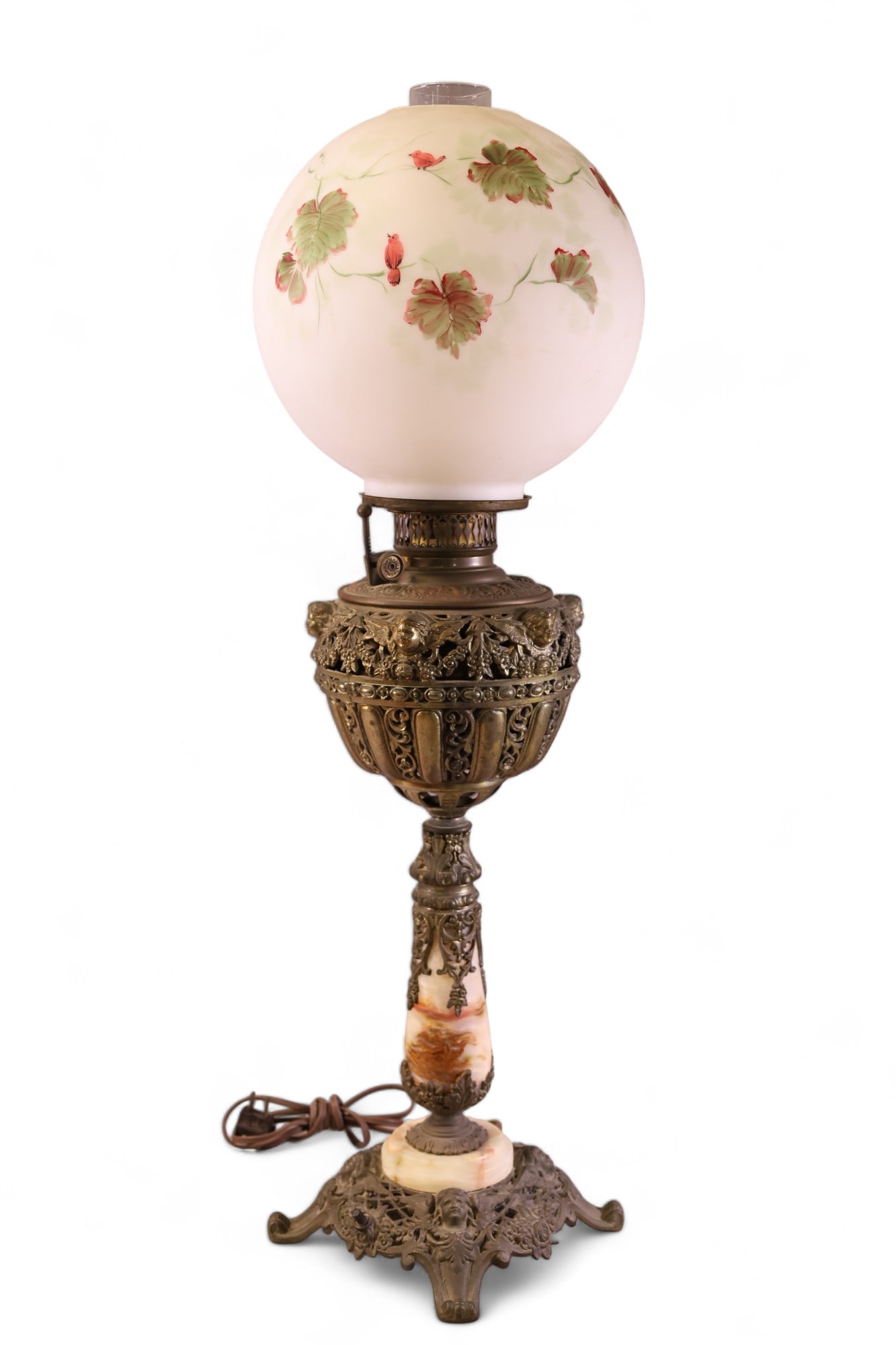 VICTORIAN GONE WITH THE WIND TABLE LAMP (1 of 3)