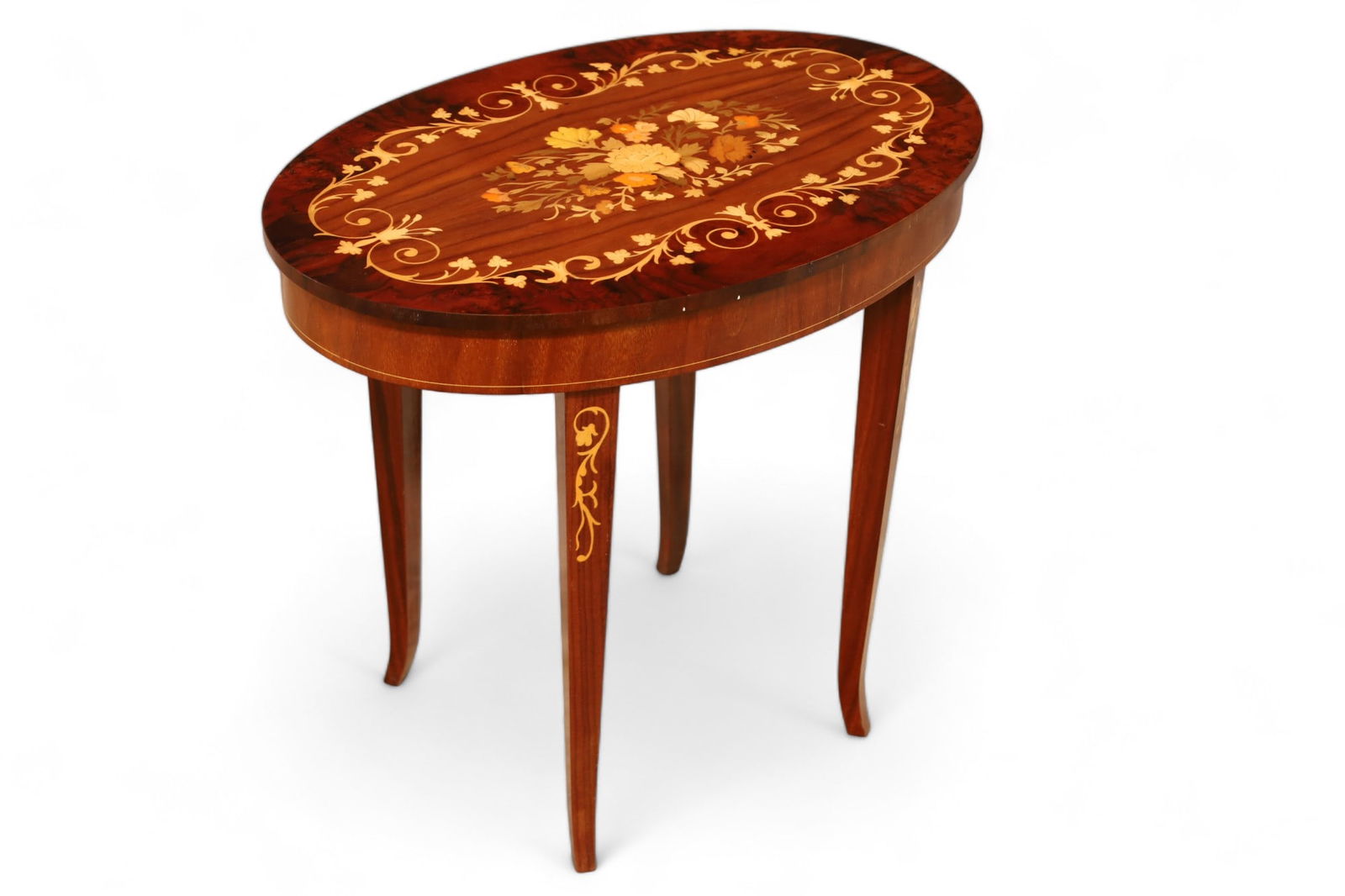 SMALL INLAID ITALIAN MUSICAL TABLE (1 of 3)