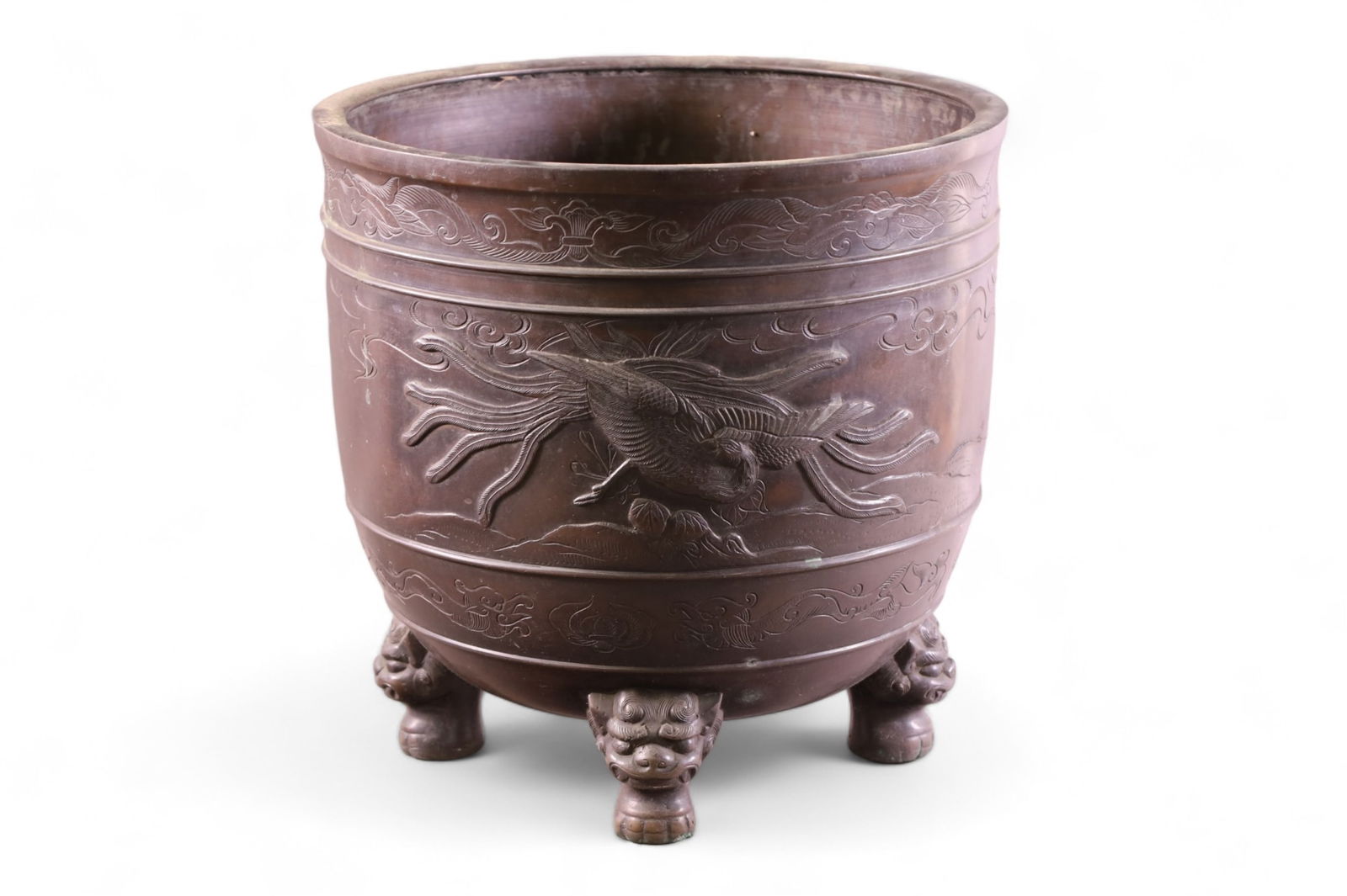 JAPANESE BRONZE PLANTER (1 of 3)