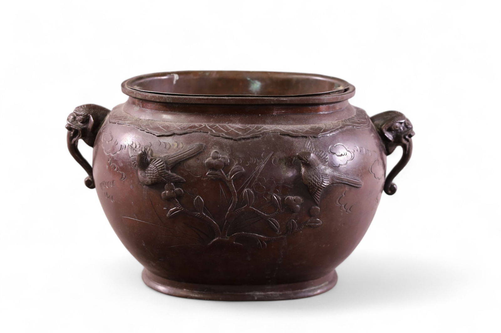 JAPANESE BRONZE PLANTER (1 of 3)