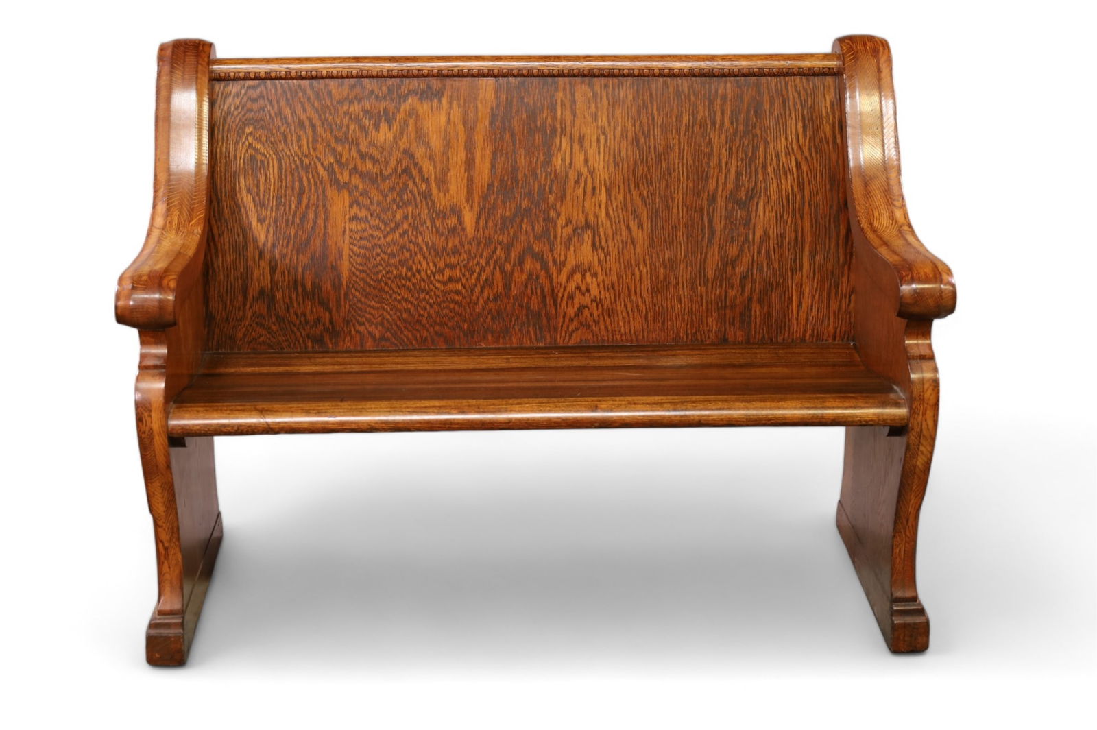 ANTIQUE OAK CHURCH PEW (1 of 2)