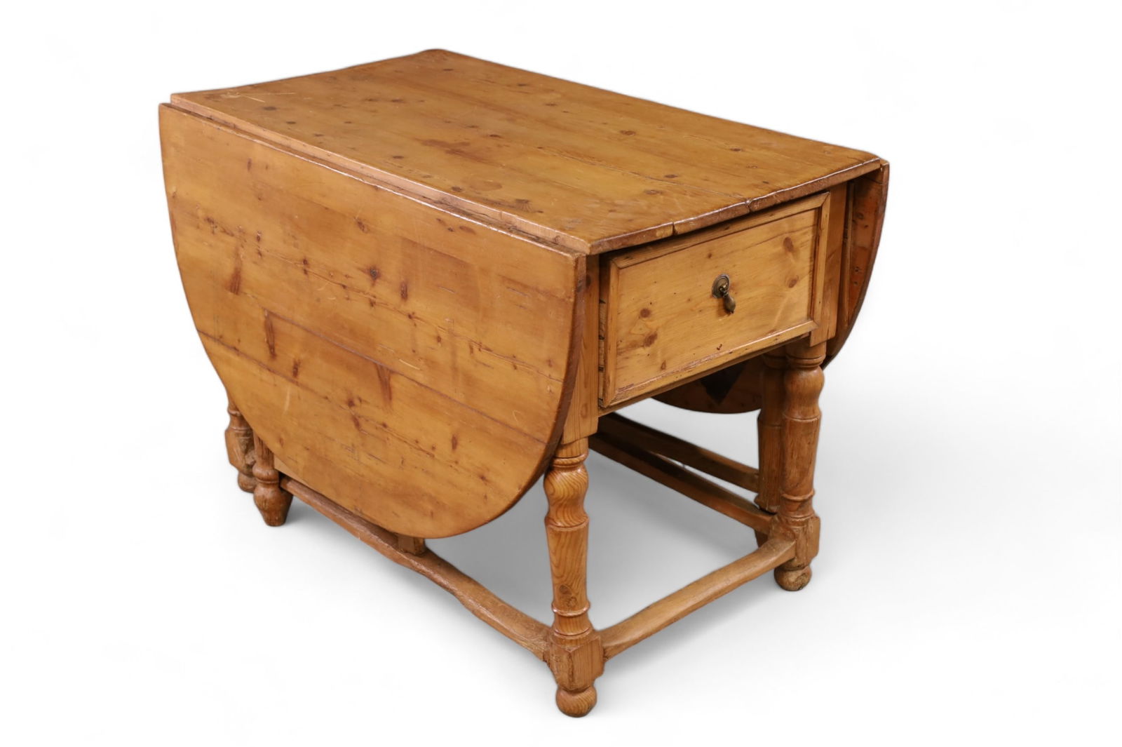 PRIMITIVE PINE DROP LEAF TABLE (1 of 2)