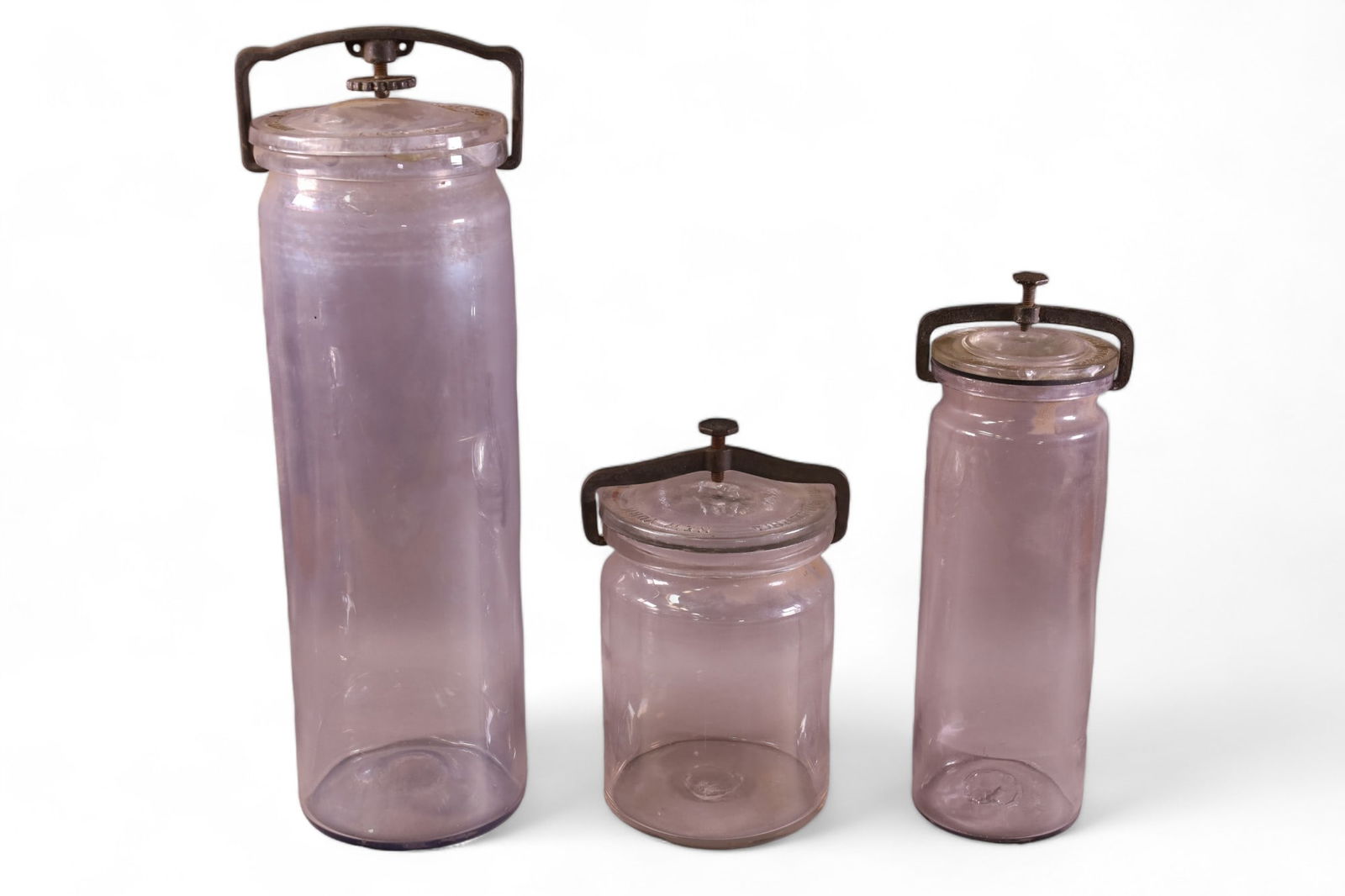 3 1890'S GLASS SPECIMEN JARS (1 of 5)