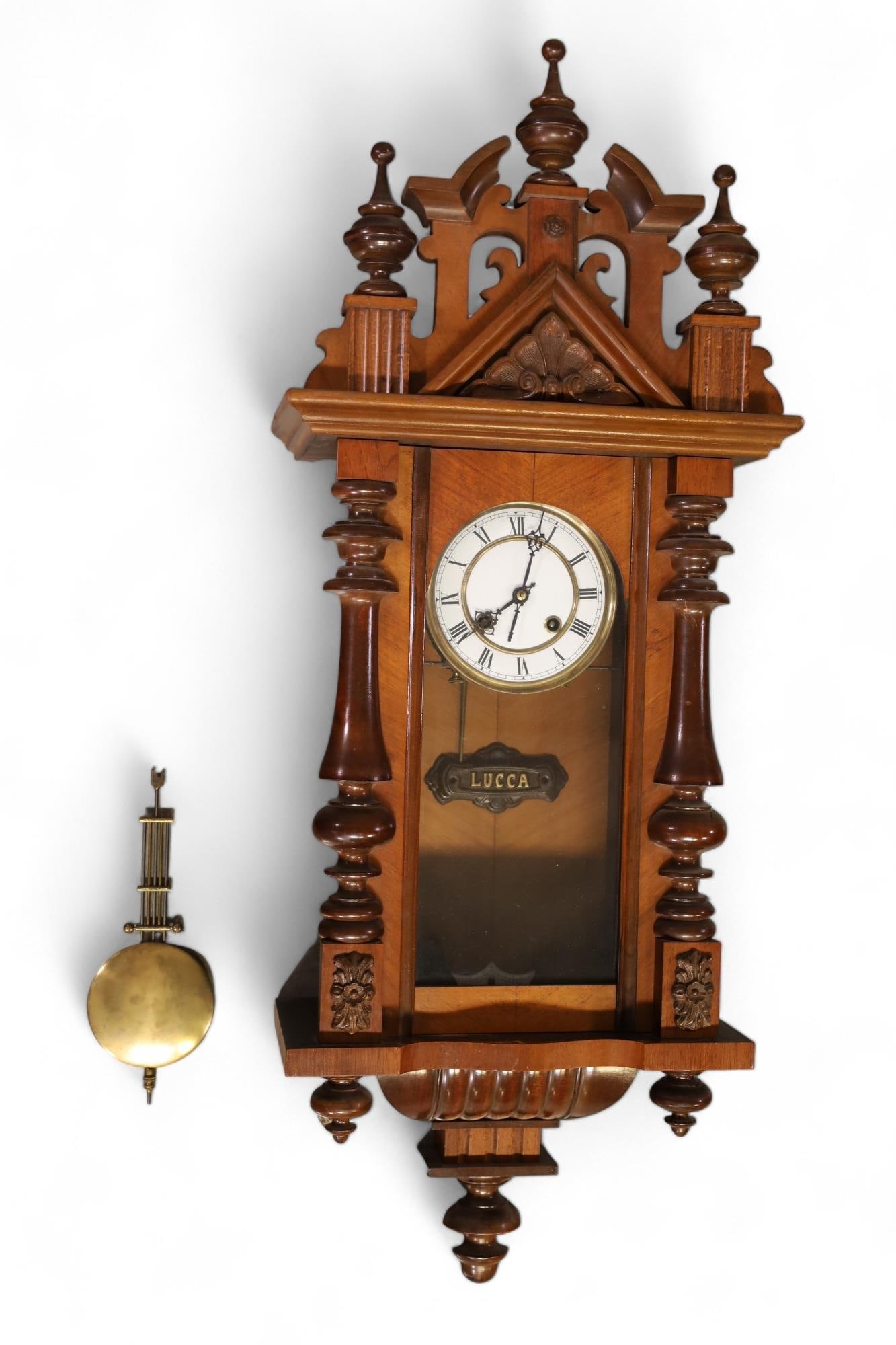 VICTORIAN "LUCCA" WALL CLOCK (1 of 2)
