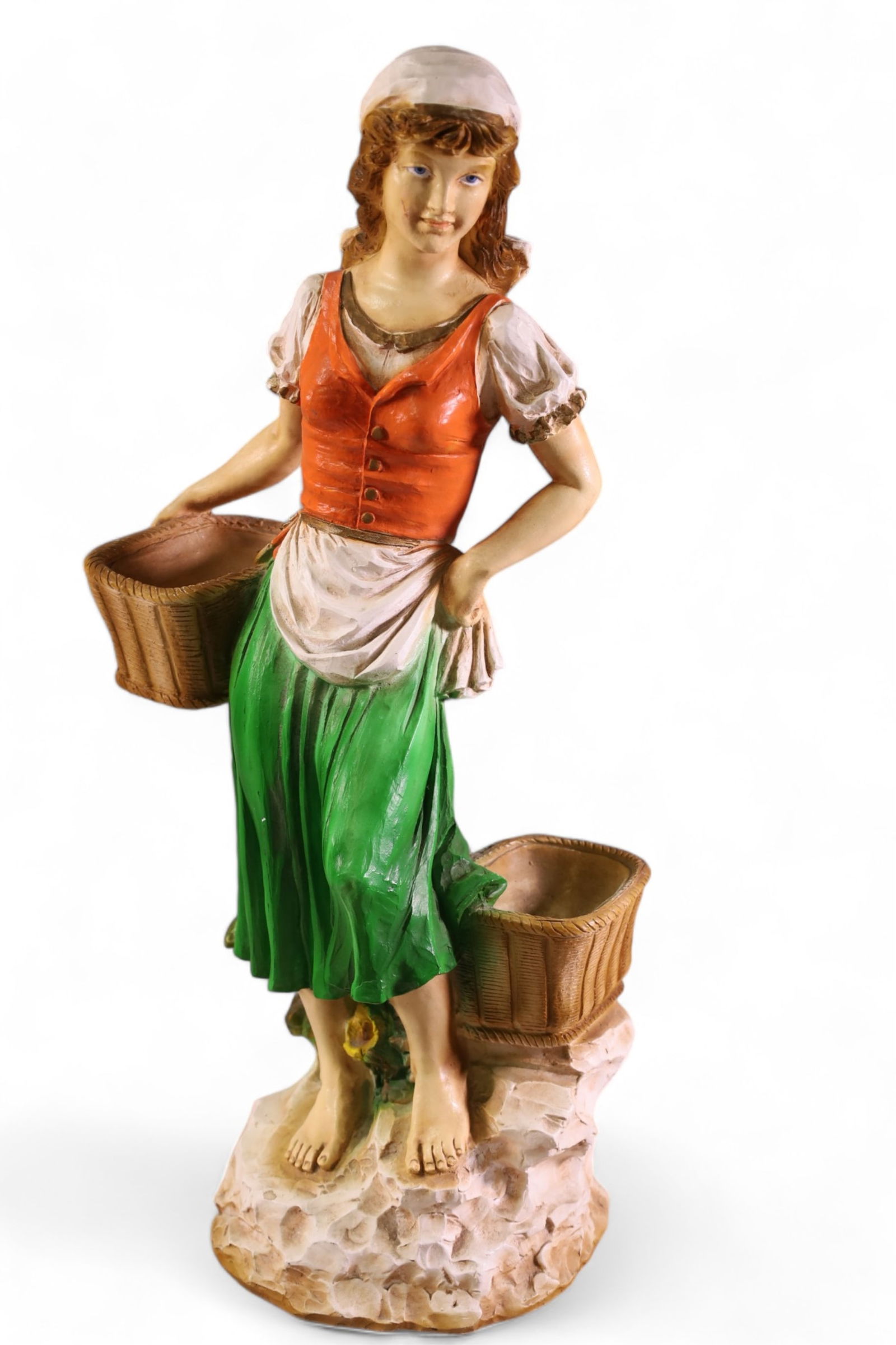 LARGE CHALKWARE FIGURE (1 of 2)