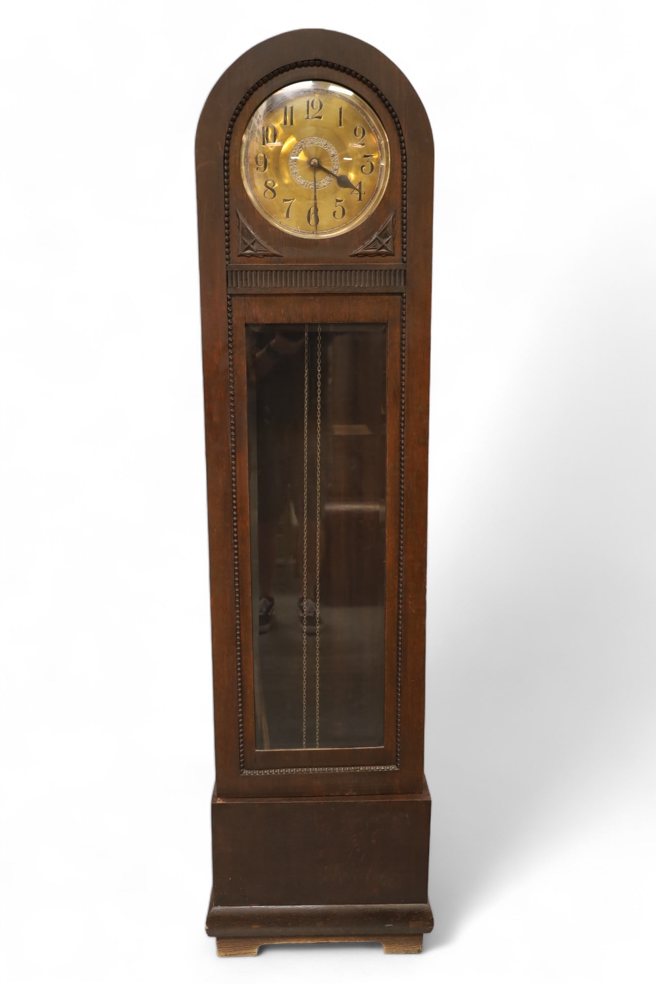 1910'S OAK GRANDFATHER CLOCK (1 of 3)