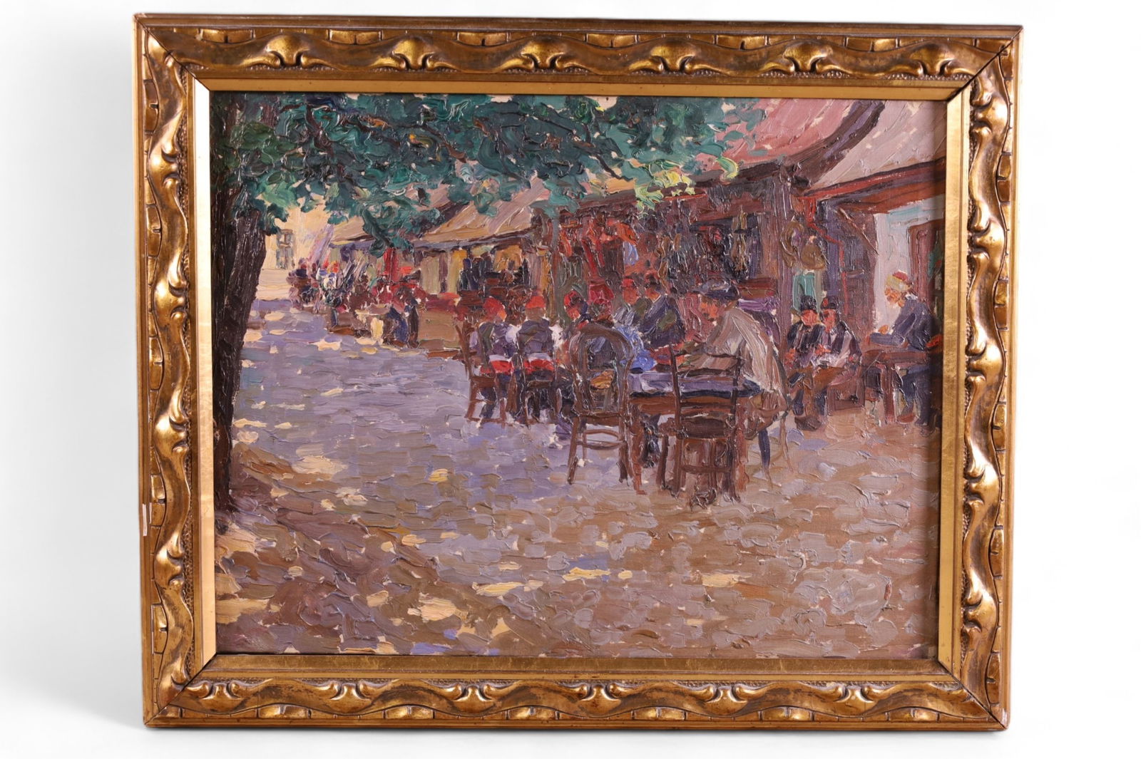 EUROPEAN STREET SCENE PAINTING (1 of 2)