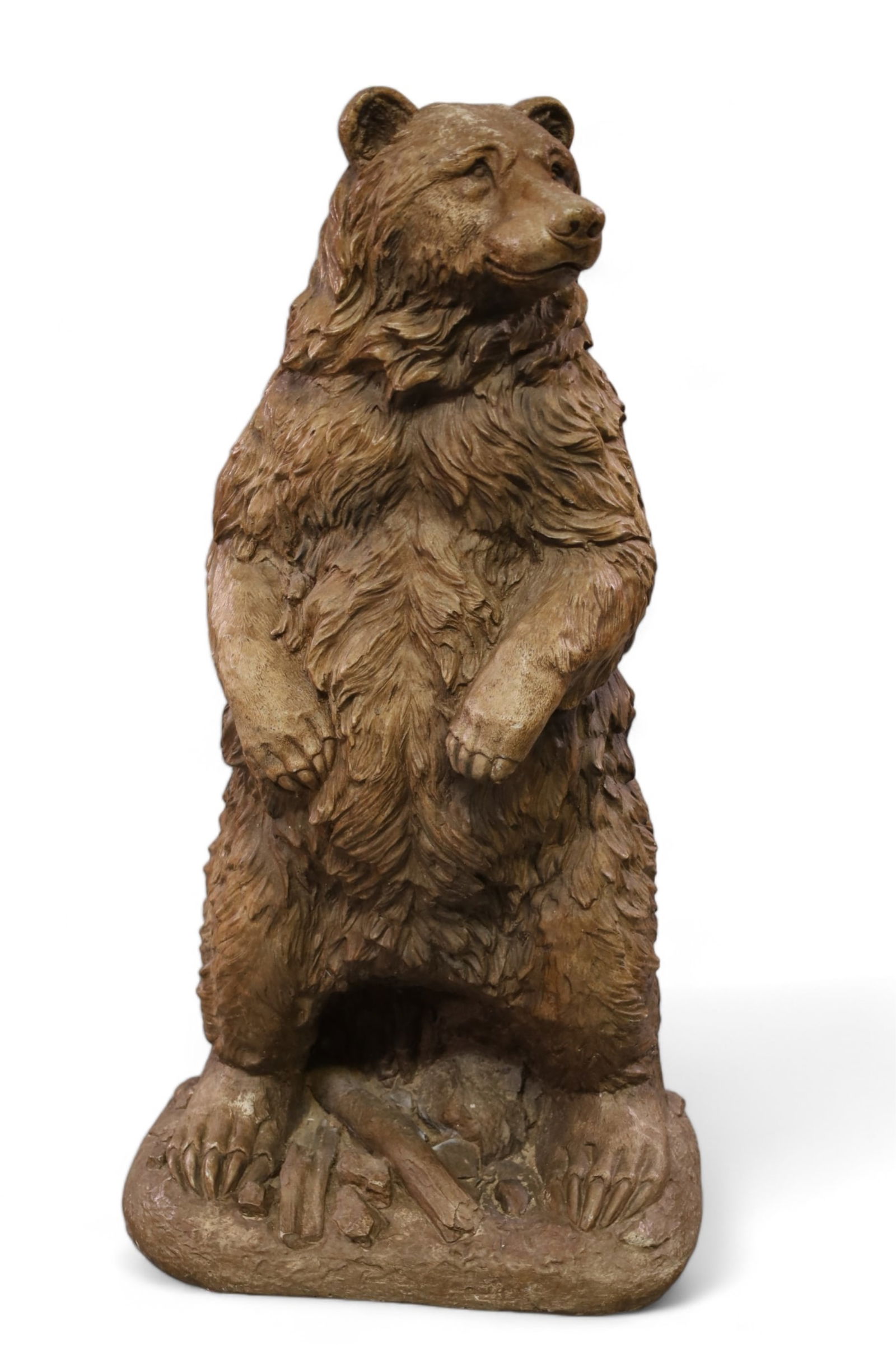 LARGE CONCRETE BEAR SCULPTURE (1 of 3)