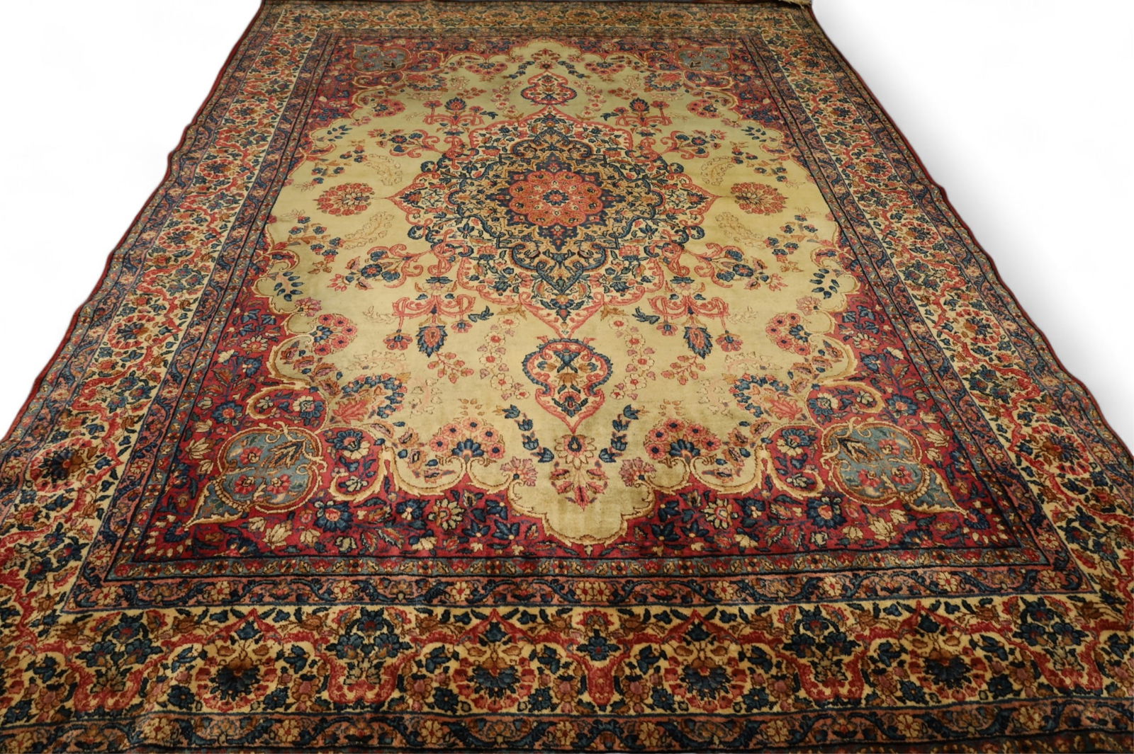 APPROX 8' 8" x 11' 9" HANDMADE WOOL RUG (1 of 6)