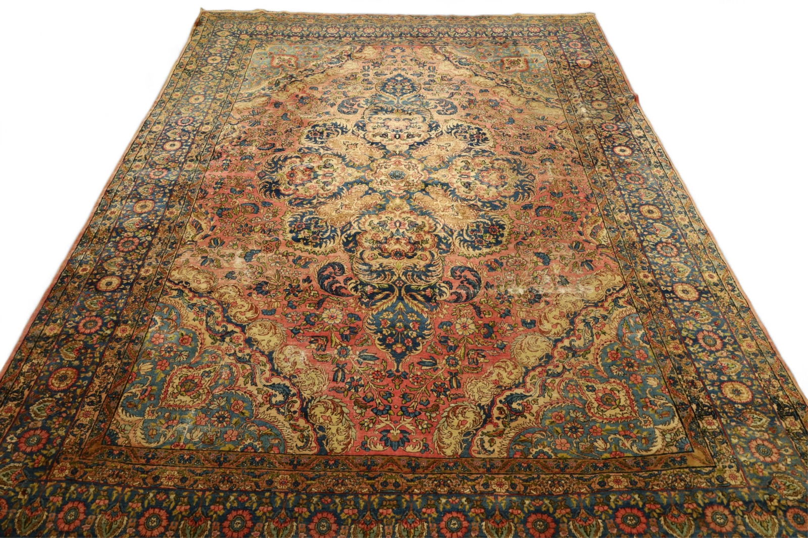 APPROX 8' 7' x 11' 5" HANDMADE WOOL RUG (1 of 9)