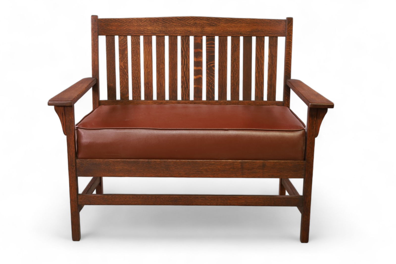 ARTS & CRAFTS OAK SETTEE (1 of 3)