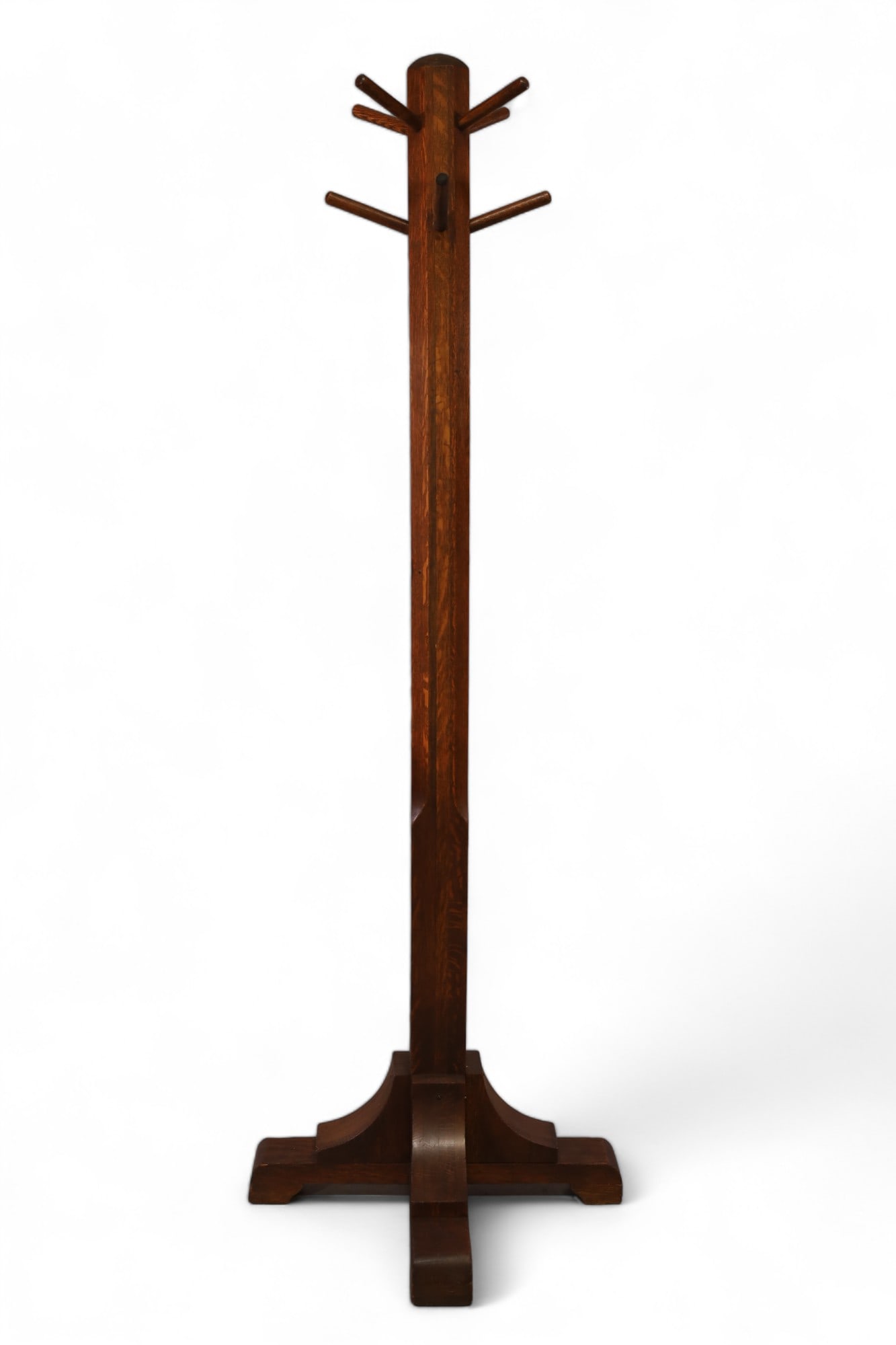 ARTS & CRAFTS OAK HAT RACK (1 of 2)