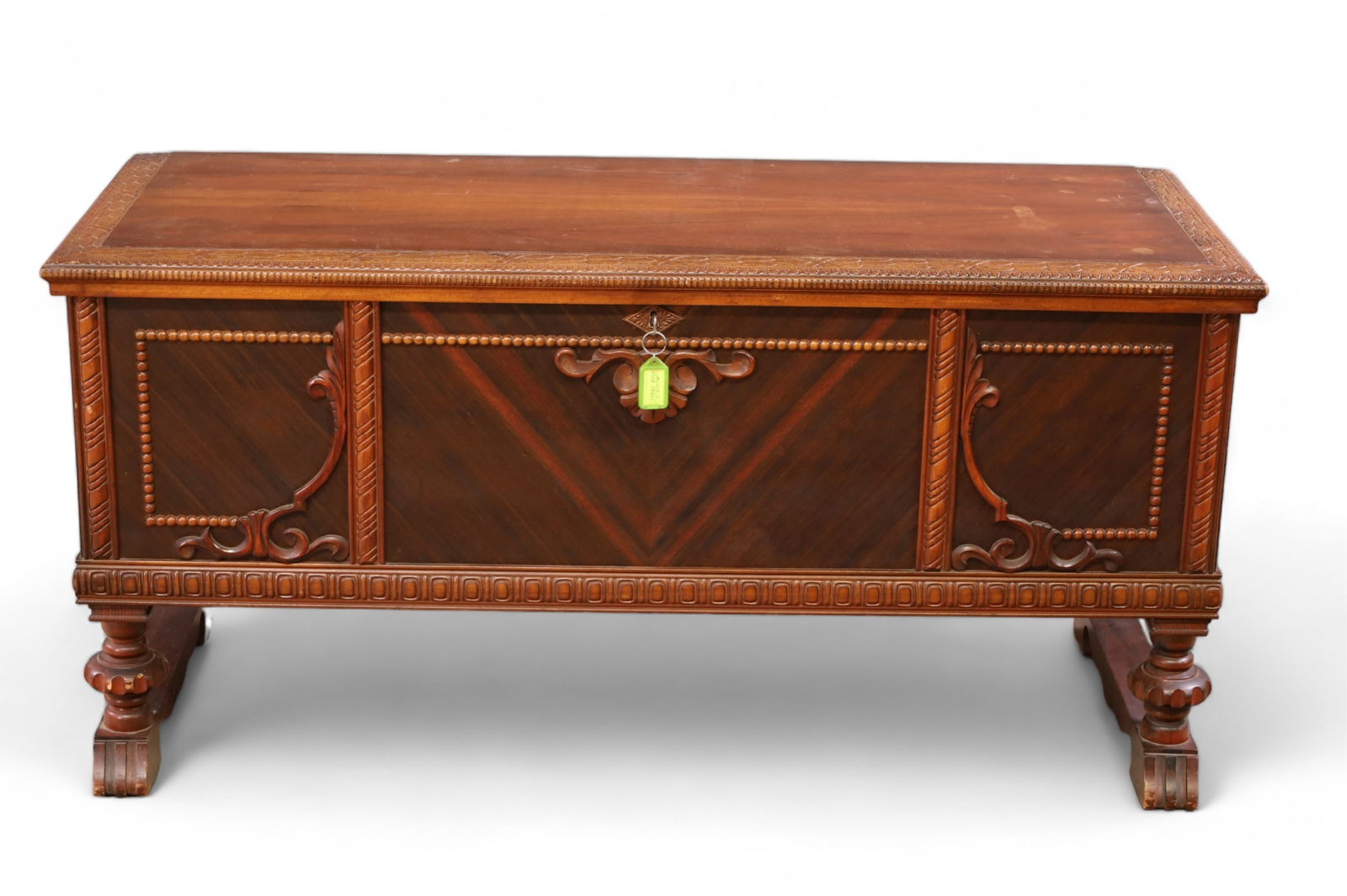 1930'S WALNUT CEDAR CHEST (1 of 3)