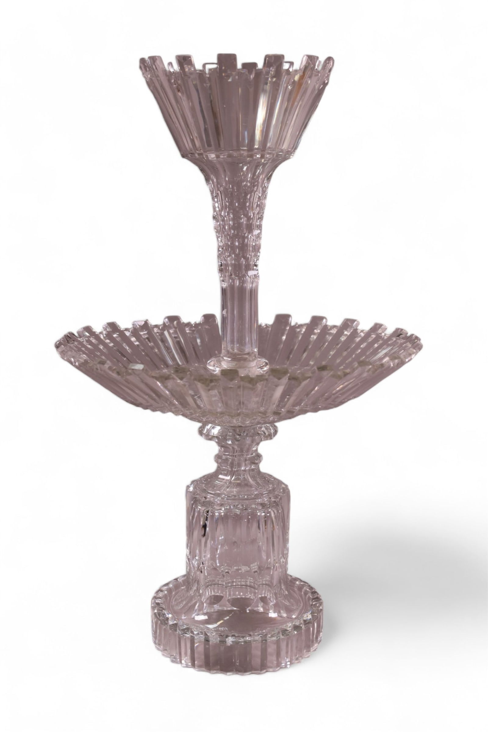 LARGE CRYSTAL EPERGNE (1 of 2)