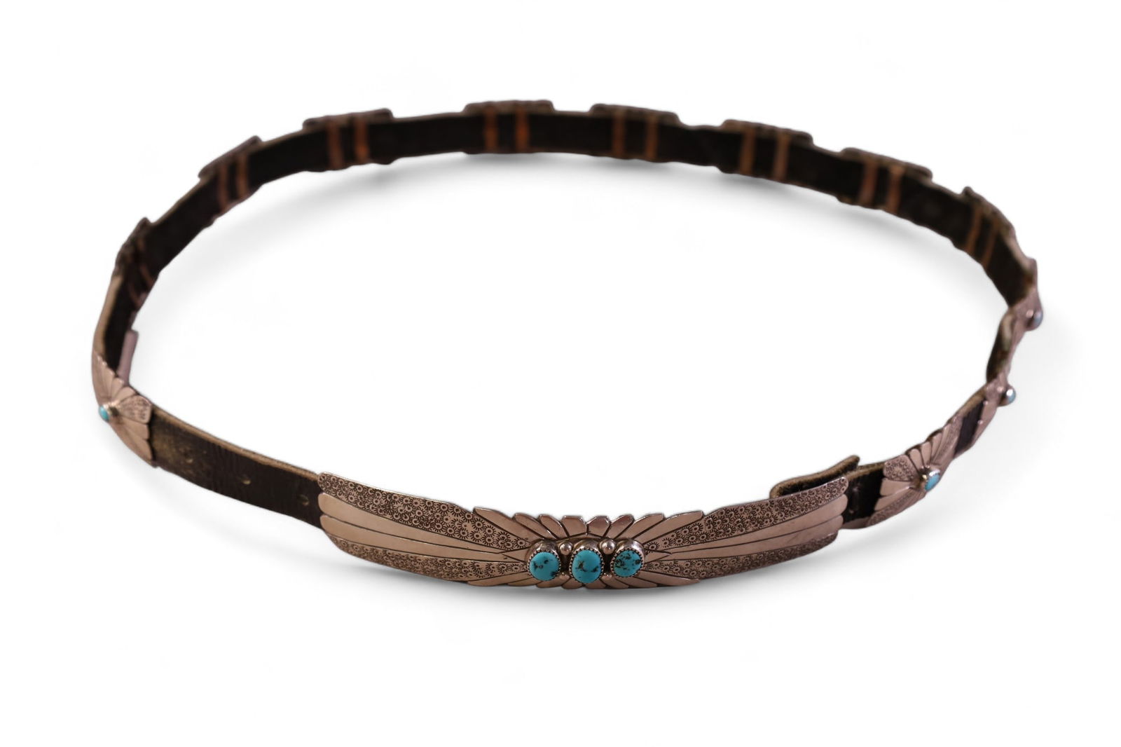 NATIVE AMERICAN CONCHO BELT (1 of 4)