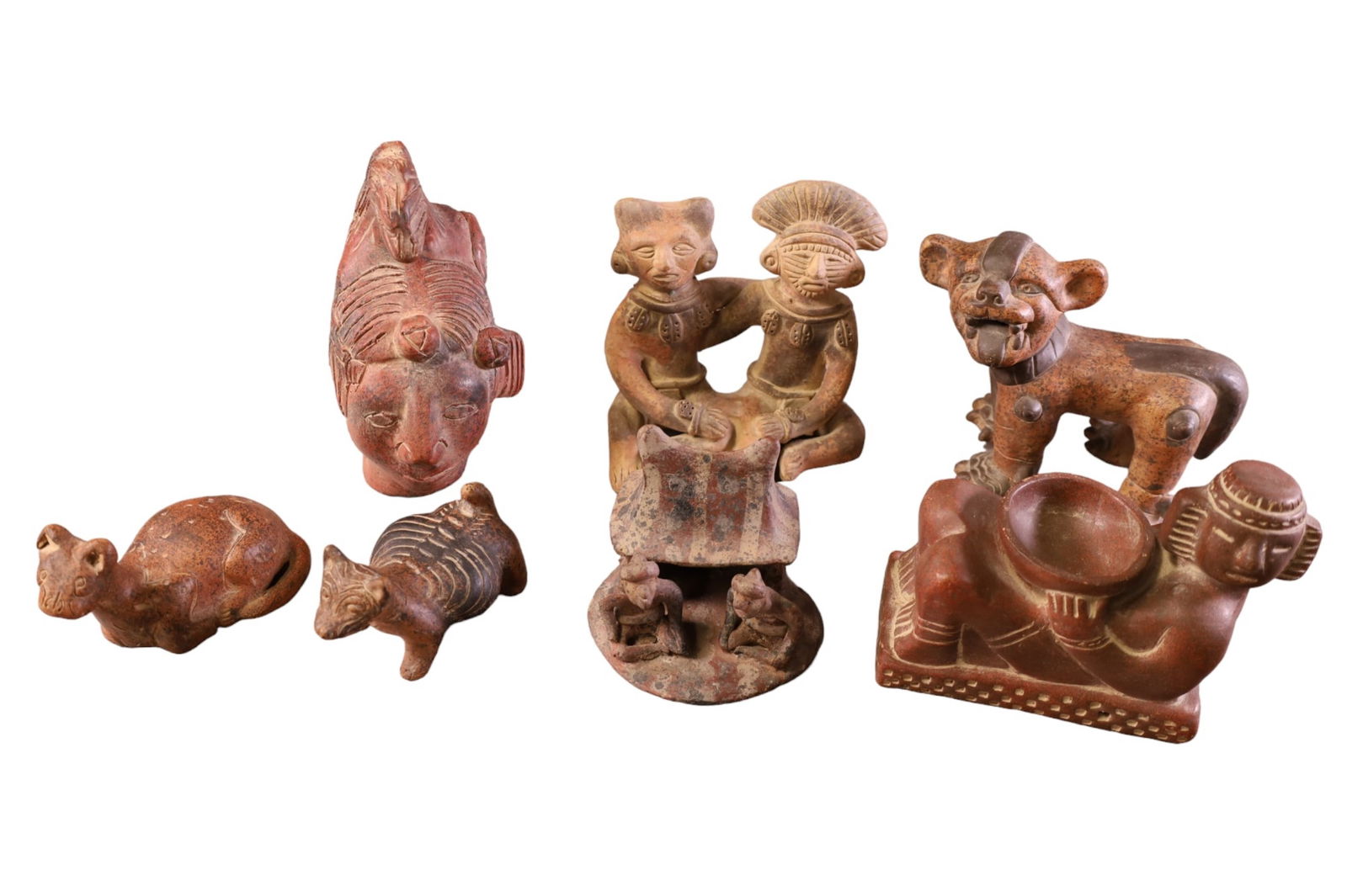 7 PRE COLUMBIAN STYLE FIGURES (1 of 4)