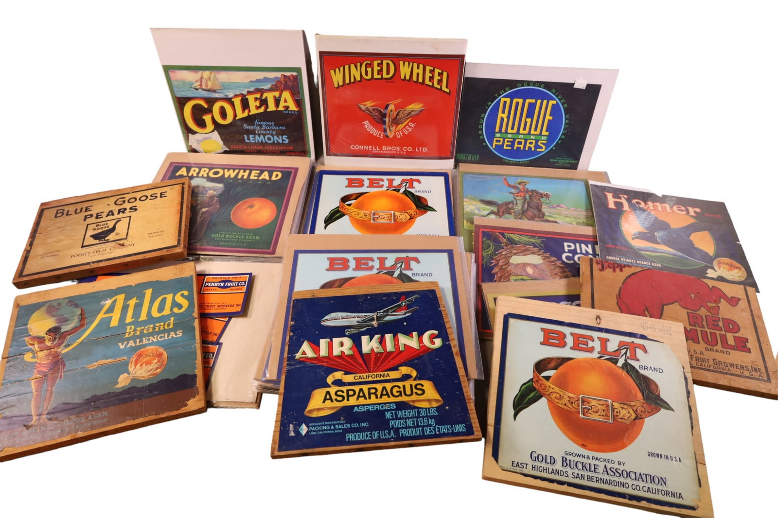 COLLECTION OF CRATE LABELS (1 of 7)