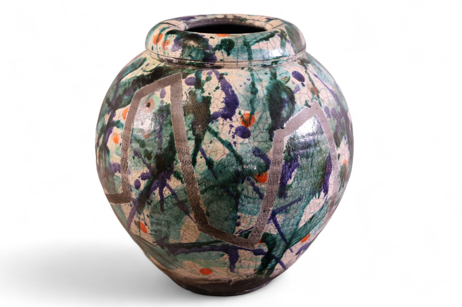 HAND PAINTED OIL JAR (1 of 4)